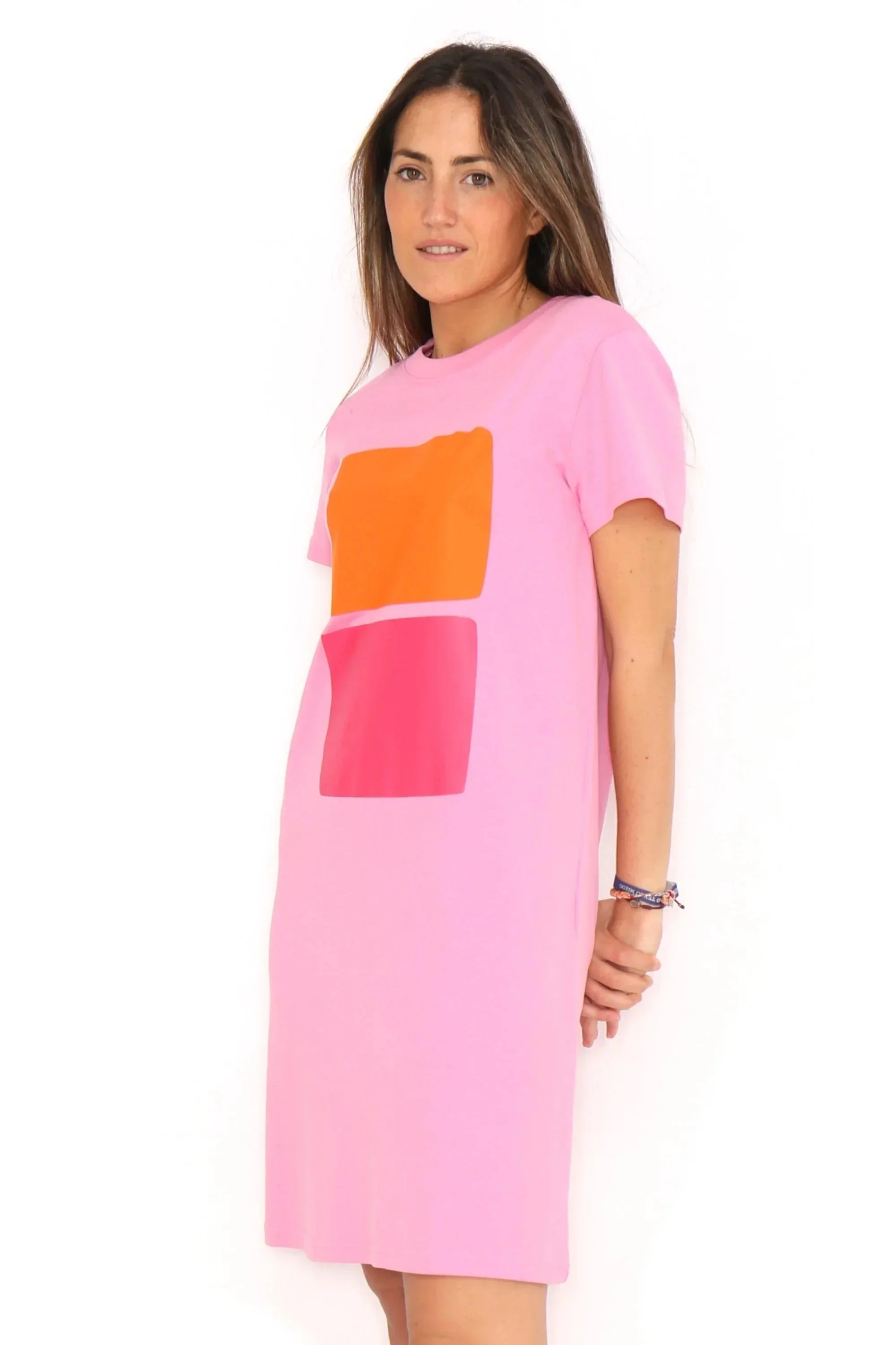 VESTIDO ROSA 2 CUADROS - Image 4