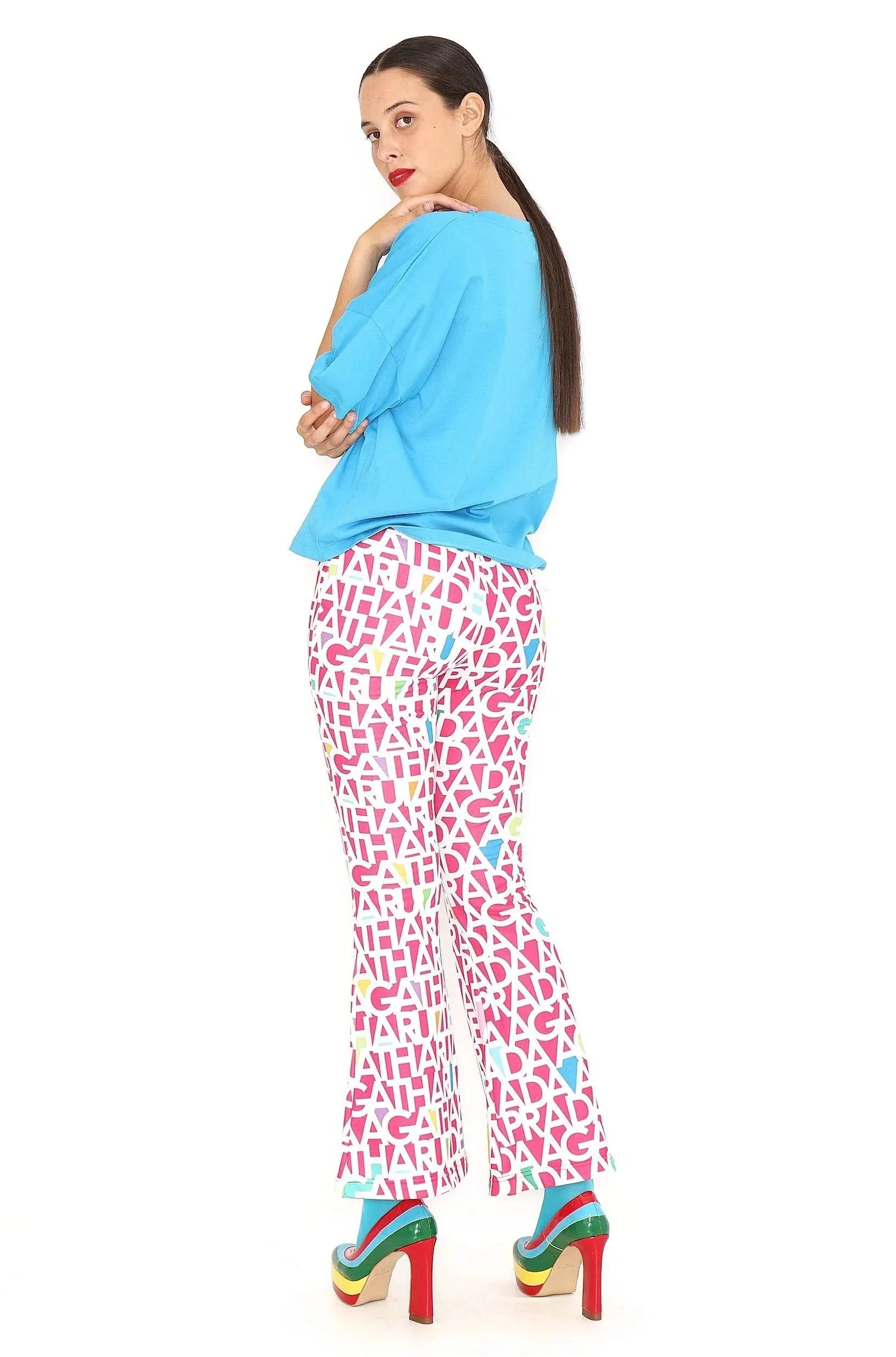 PANTALON FUCSIA LETRAS BLANCAS - Image 4