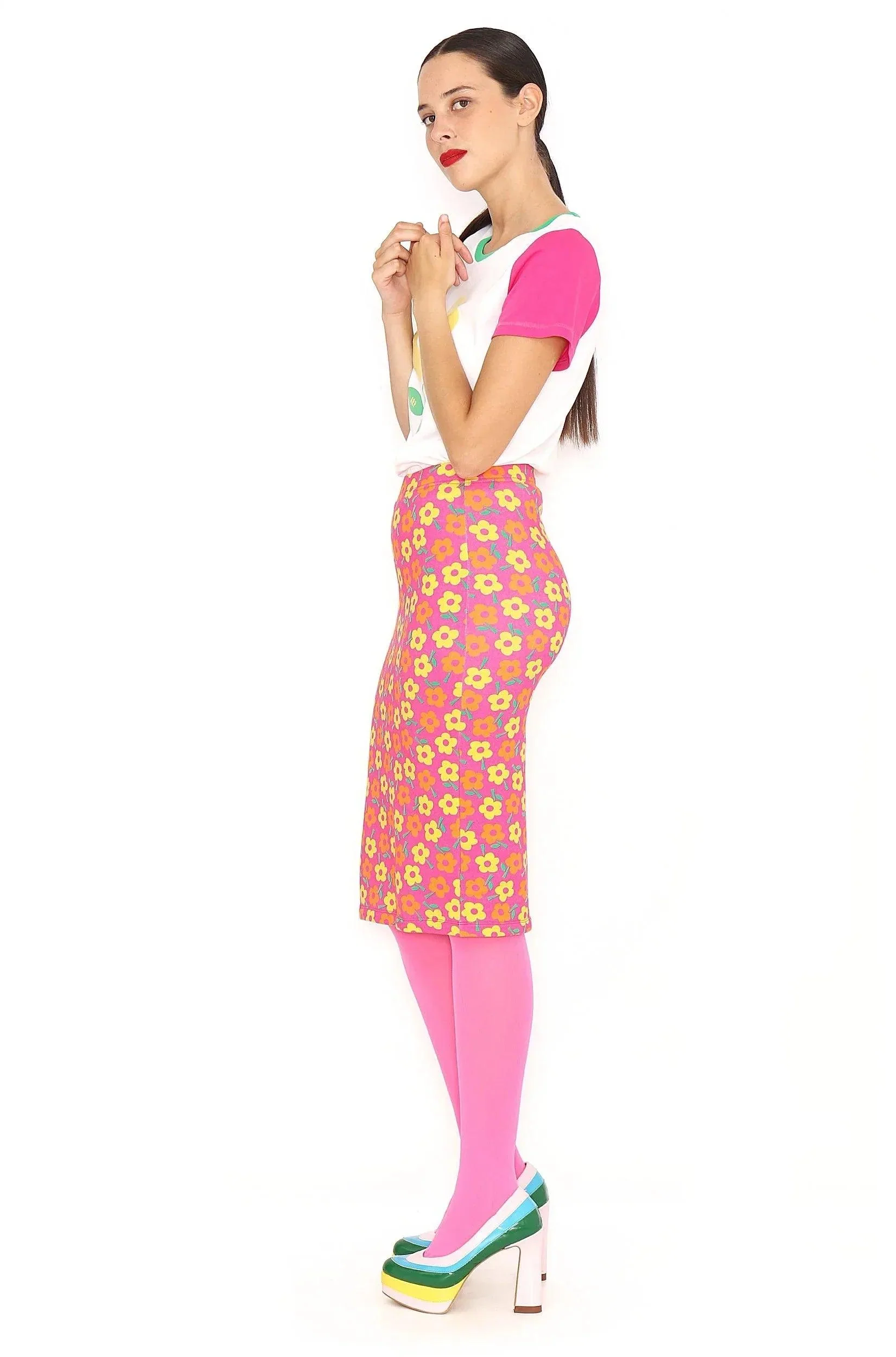 FALDA LAPIZ FLORES - Image 2