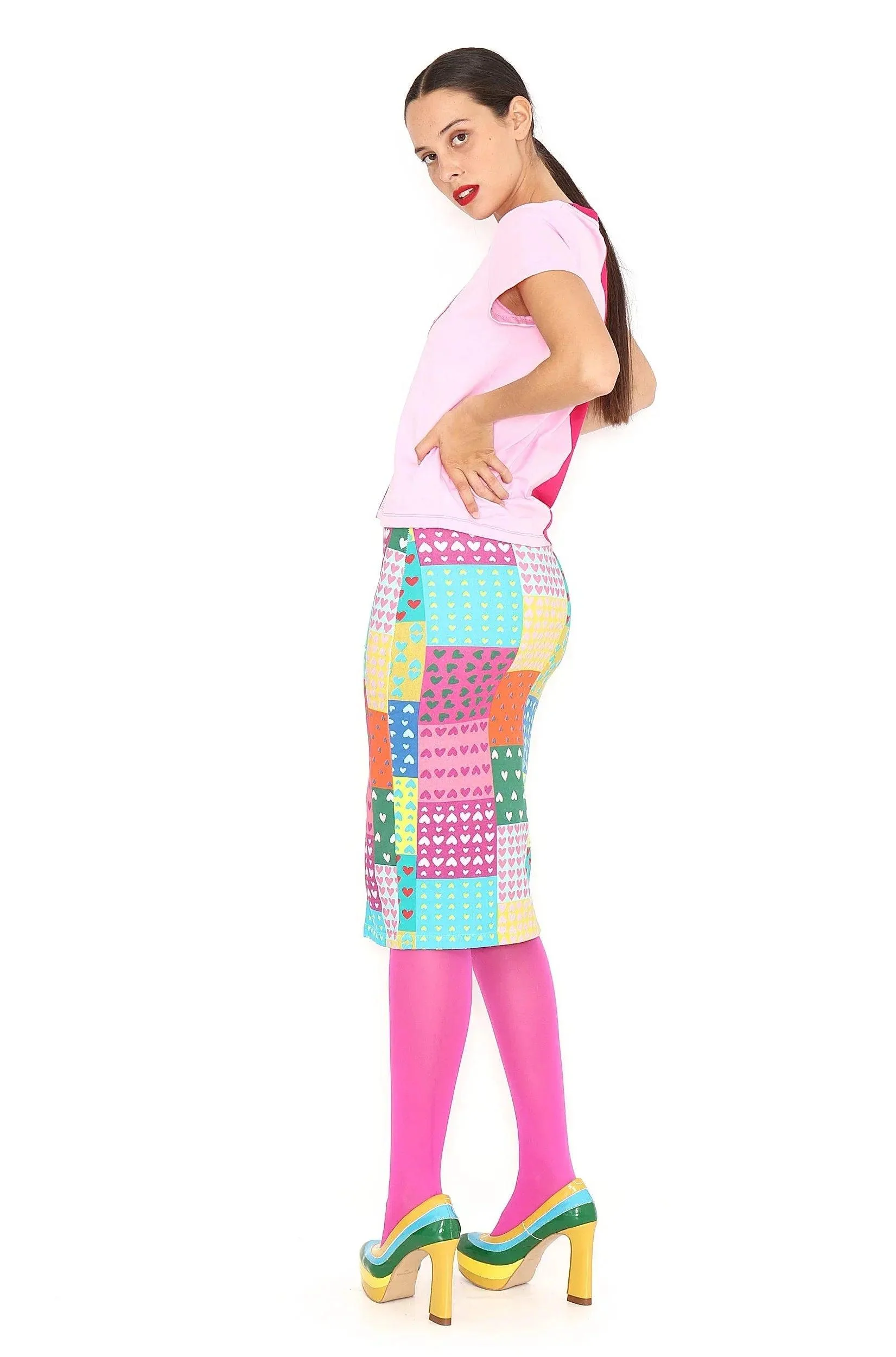 FALDA LAPIZ PATCHWORK - Image 3