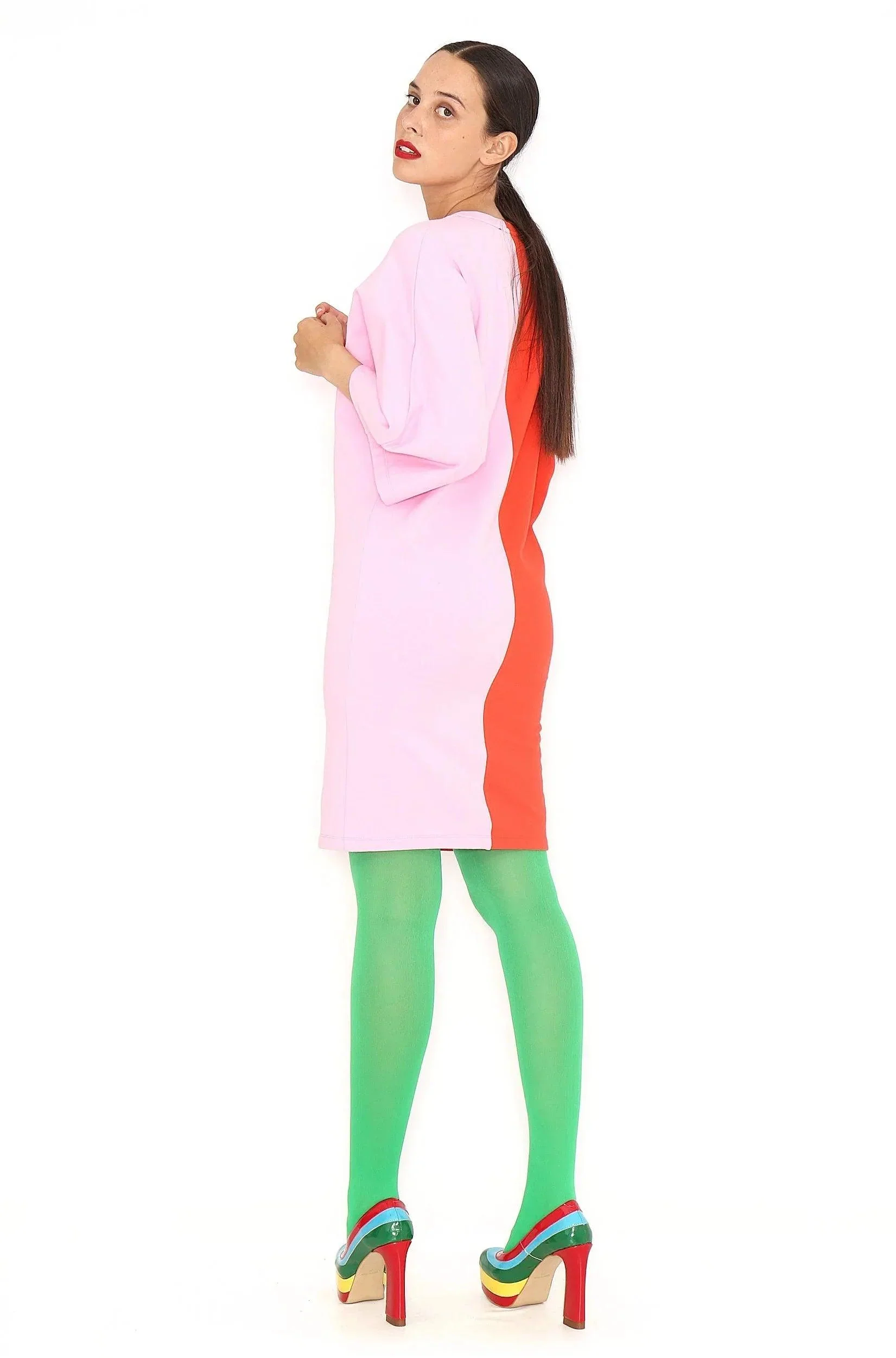 VESTIDO BICOLOR CORAZON - Image 6