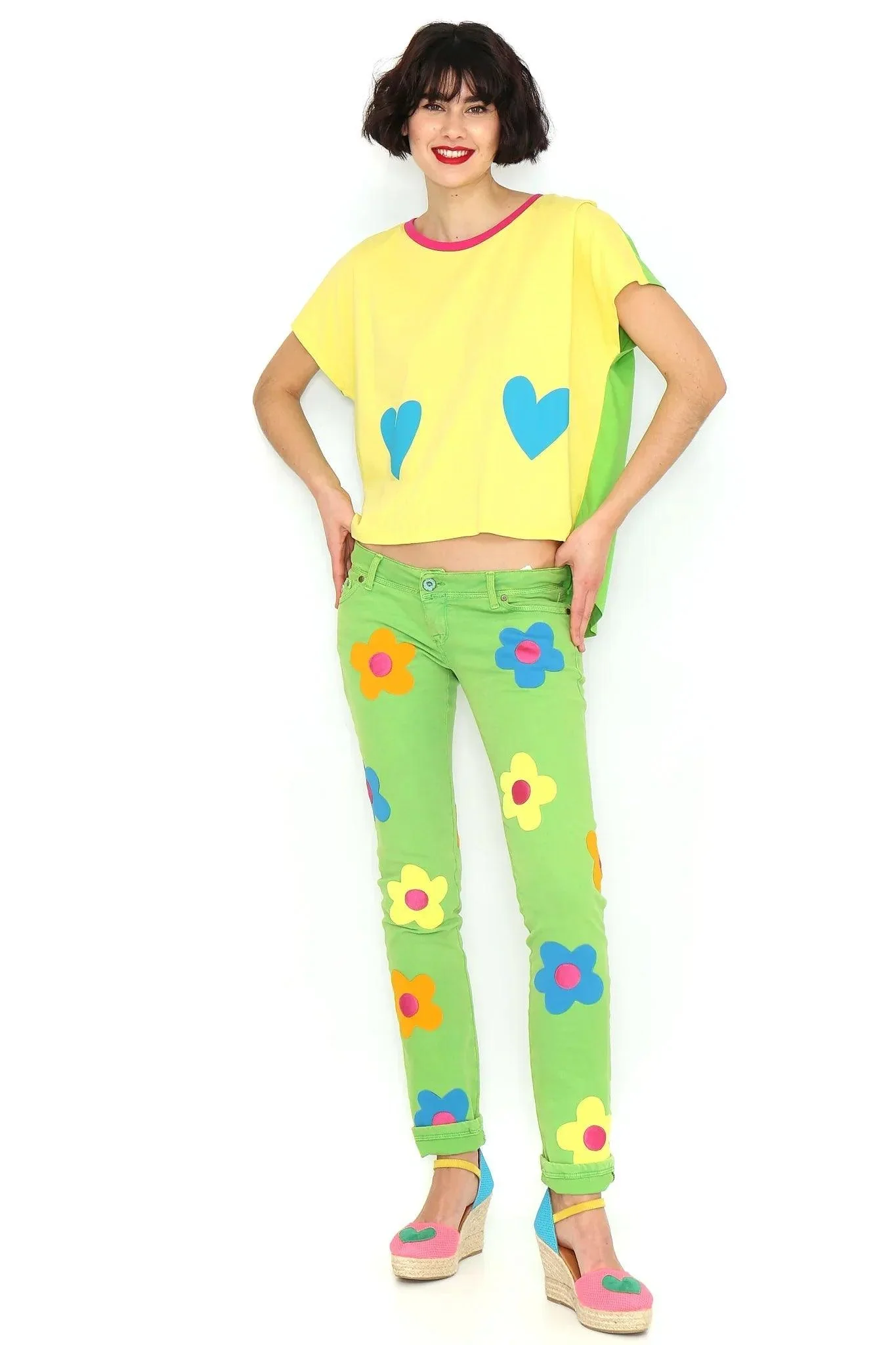 CAMISETA AMARILLA CORAZONES - Image 2
