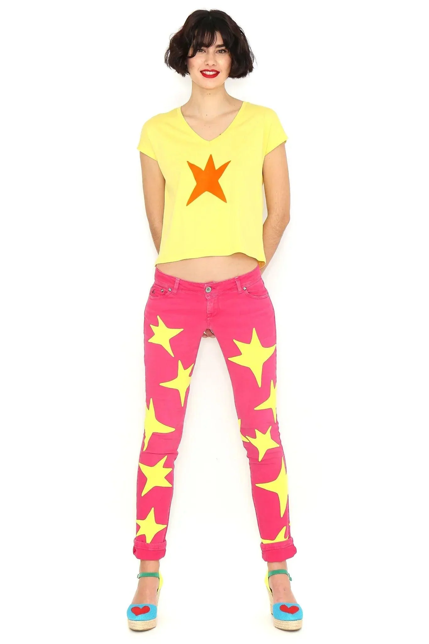 CAMISETA ESTRELLA NARANJA