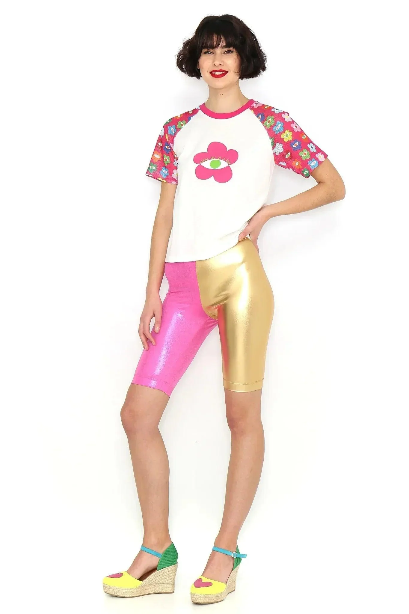CAMISETA FLOR MANGAS ESTAMPADAS - Image 3