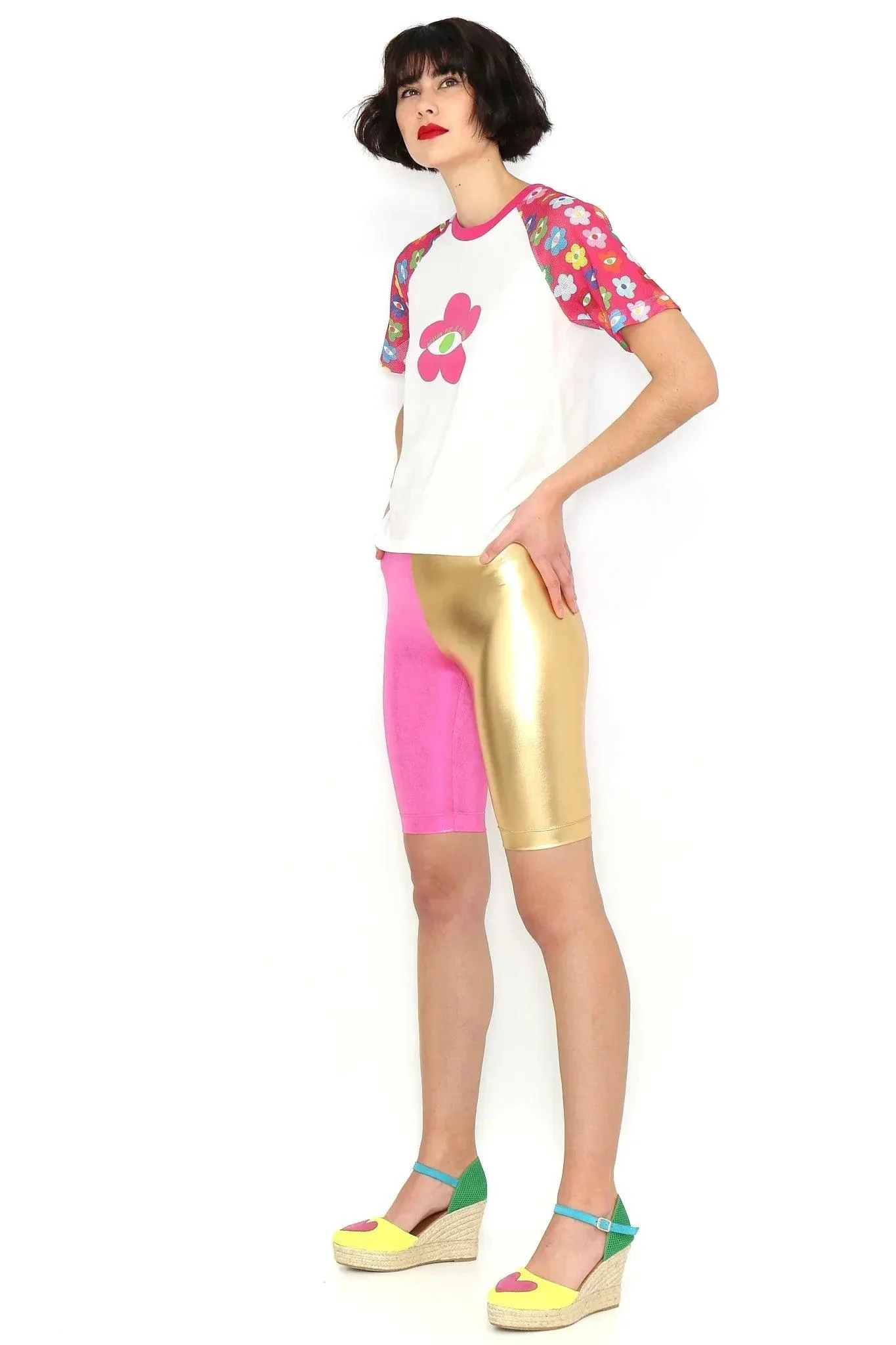 CAMISETA FLOR MANGAS ESTAMPADAS - Image 4