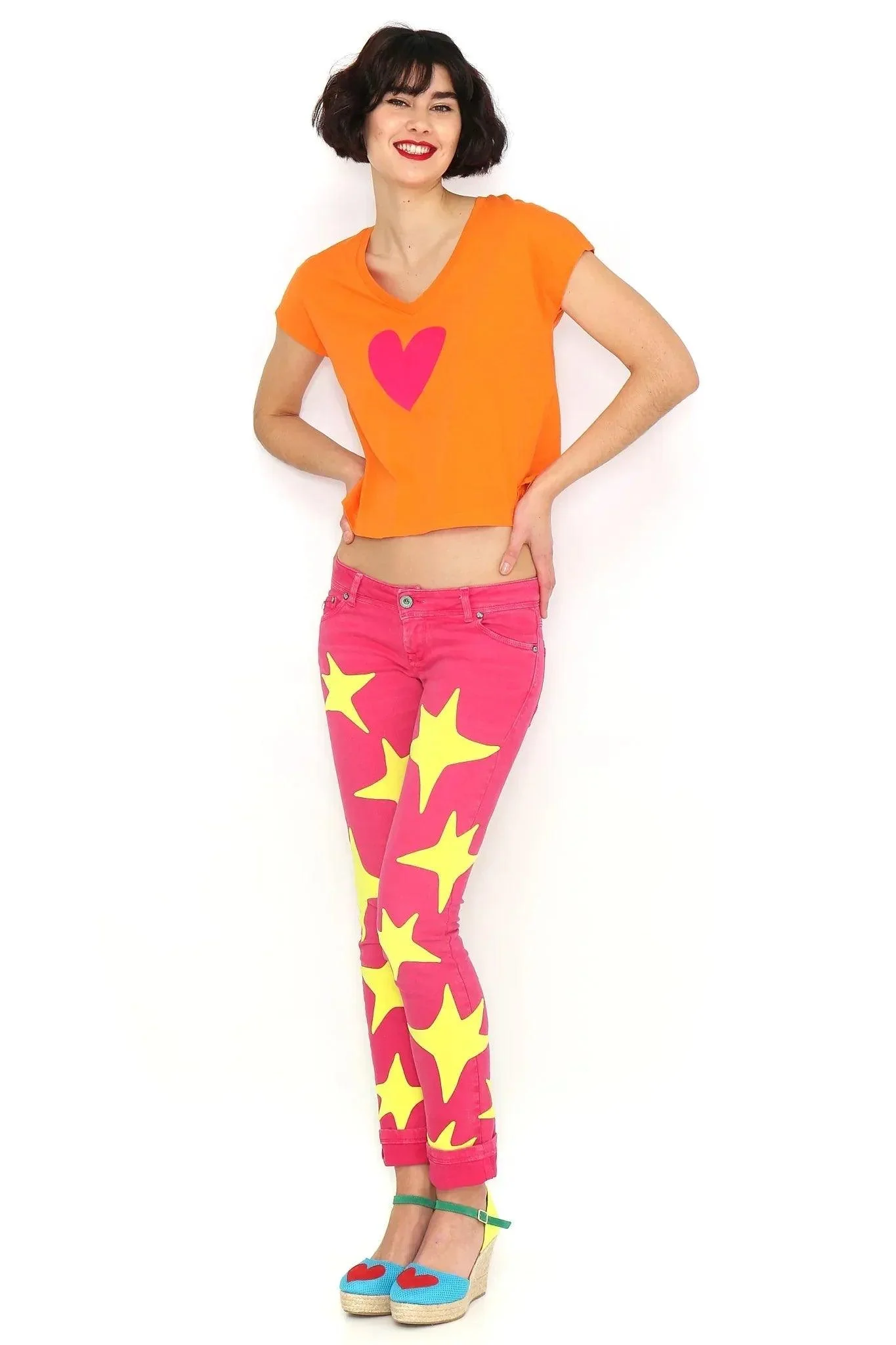 CAMISETA CORAZON FUCSIA - Image 2