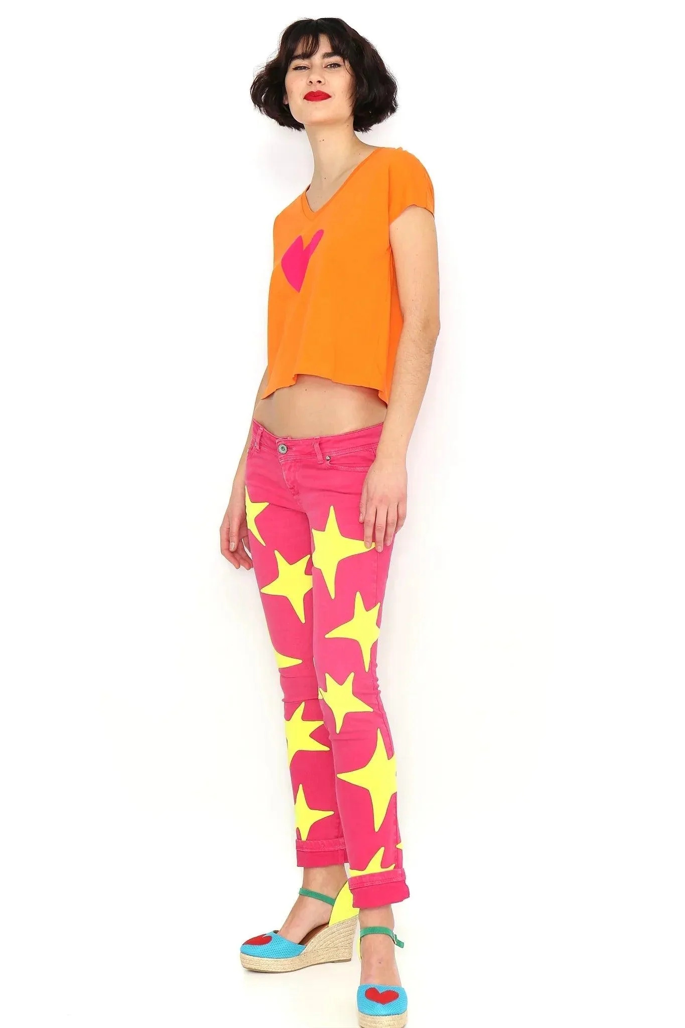 CAMISETA CORAZON FUCSIA - Image 3