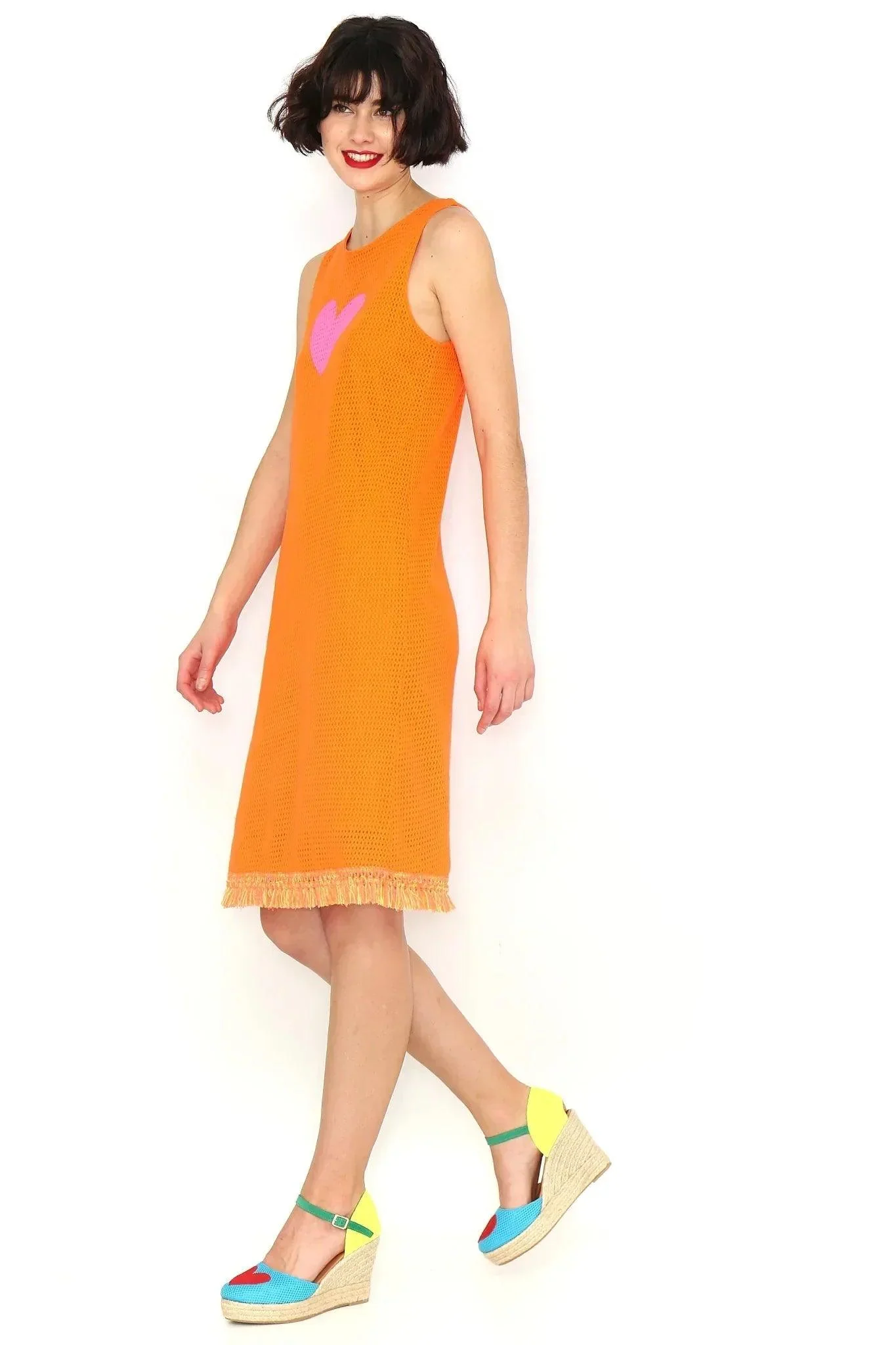 VESTIDO NARANJA FLECOS - Image 4