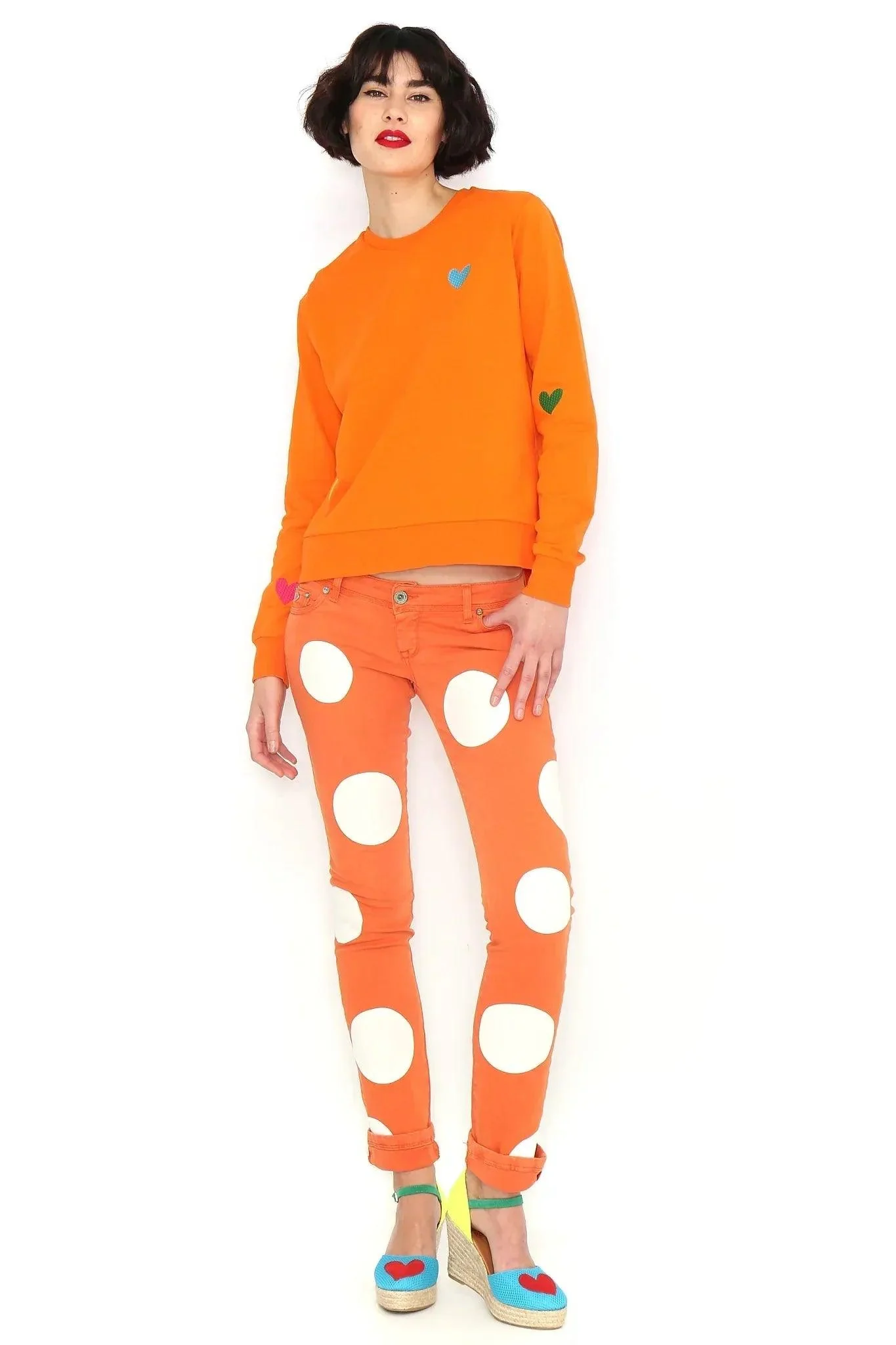 SUDADERA BASICA NARANJA - Image 4