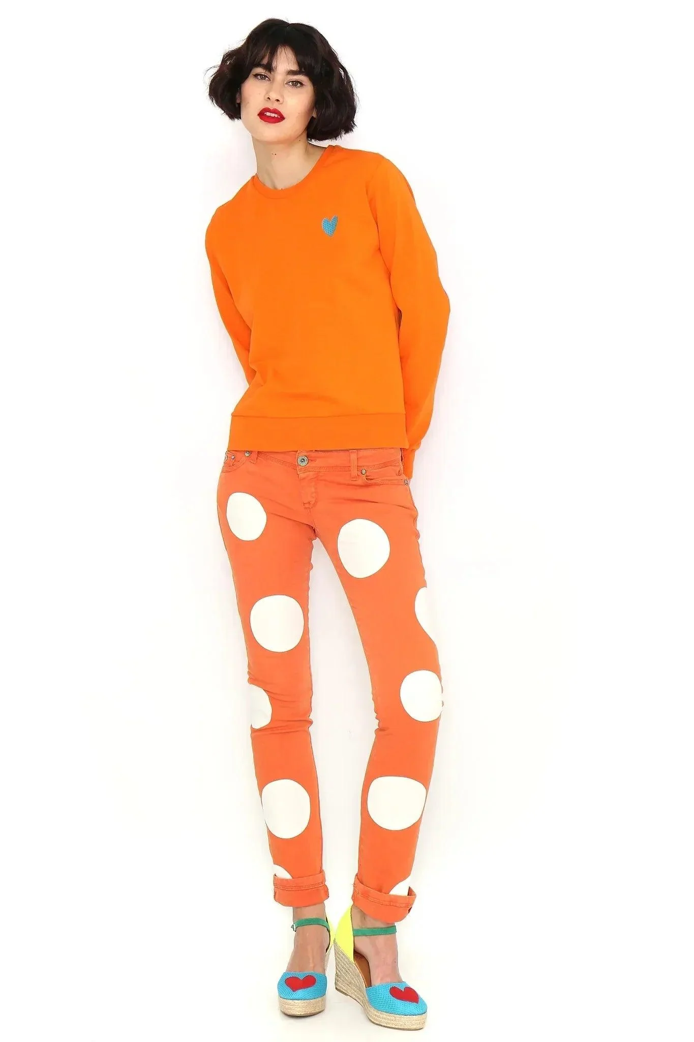SUDADERA BASICA NARANJA - Image 5