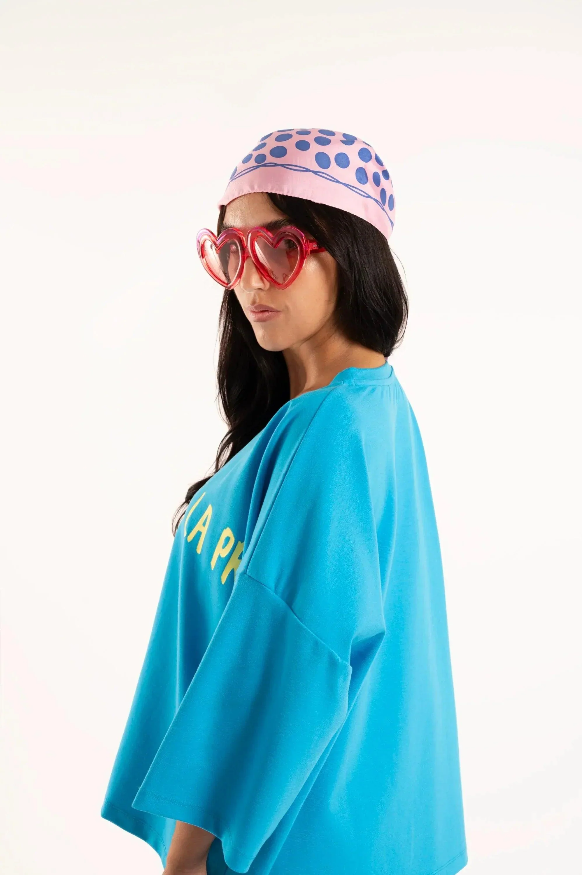 CAMISETA OVERSIZE TURQUESA ARP AMARILLO - Image 7