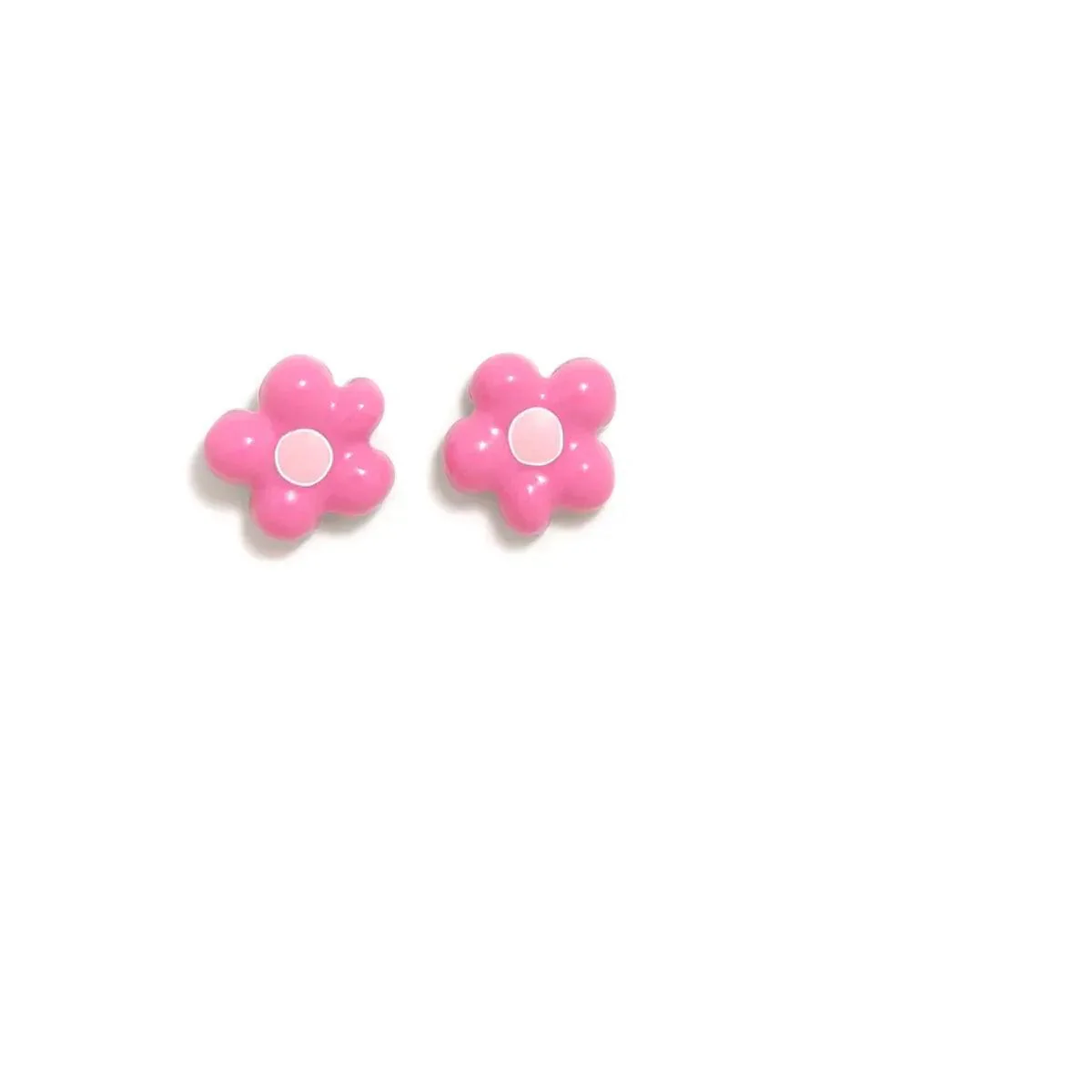 PENDIENTES CHARM FLOR PEQUE ROSA