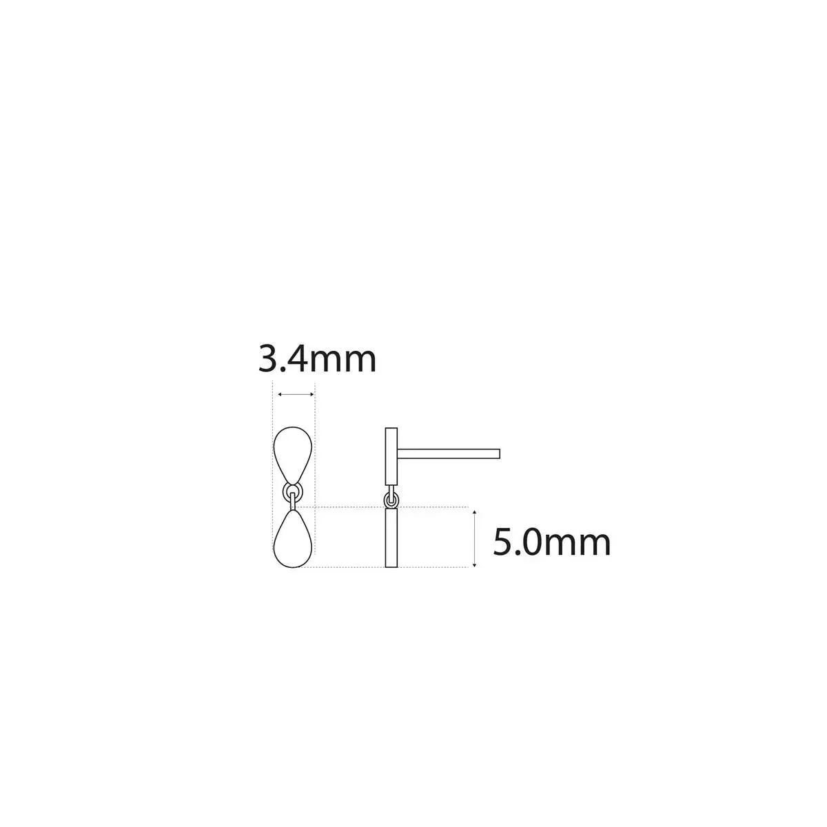 PENDIENTES LLUVIA GOTAS PASTEL Y ROSA - Image 2