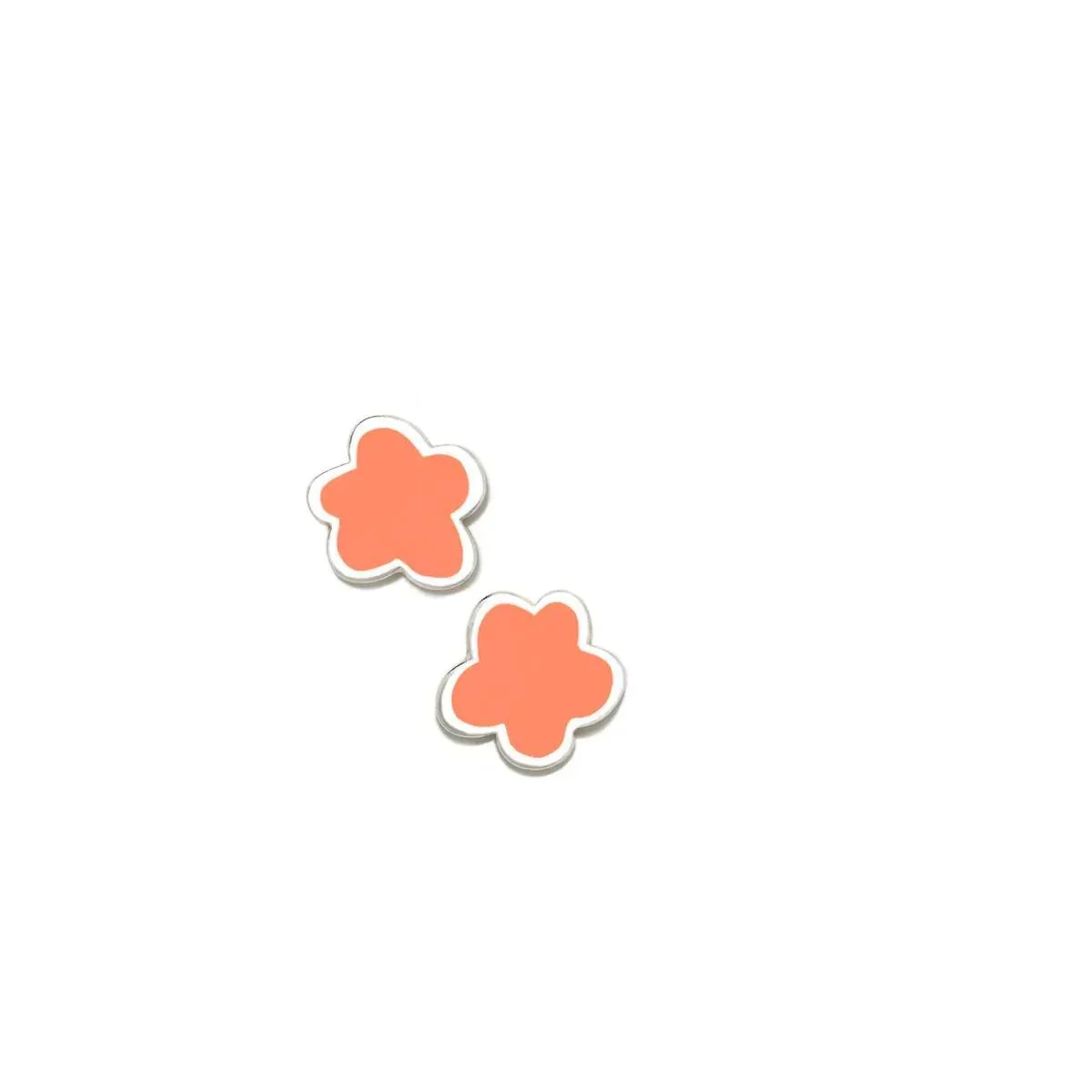 PENDIENTES  CORAL PASTEL FLOR