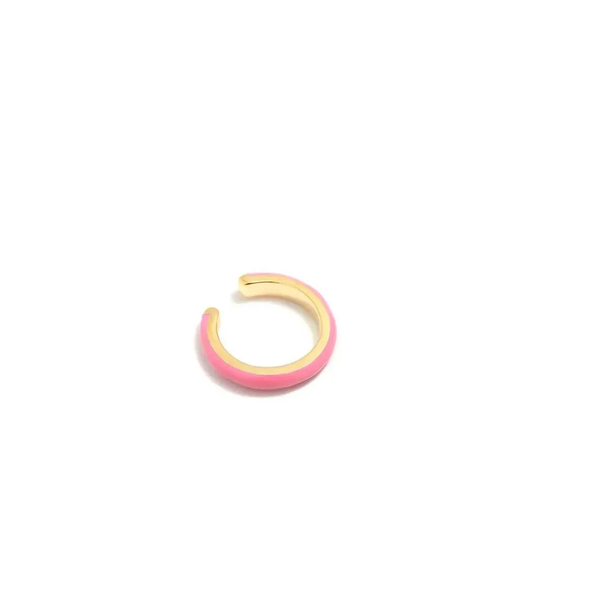 EARCUFF ROSA BAÑO ORO