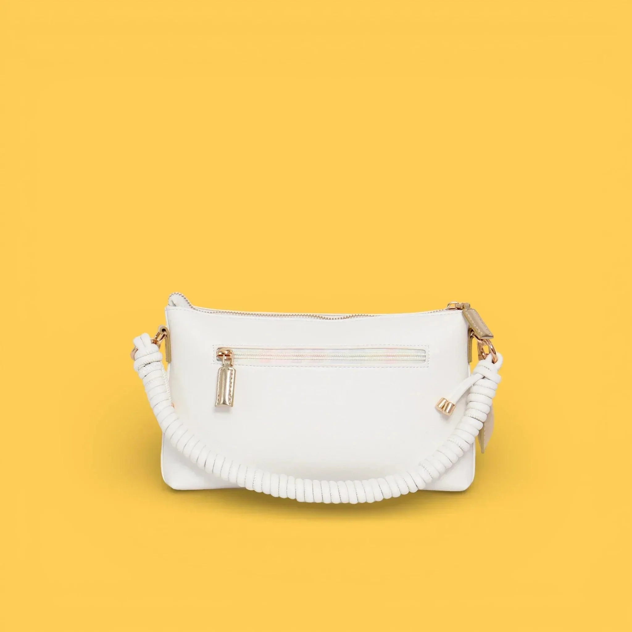 BANDOLERA PLANA CORDON LOVE BLANCO - Image 3