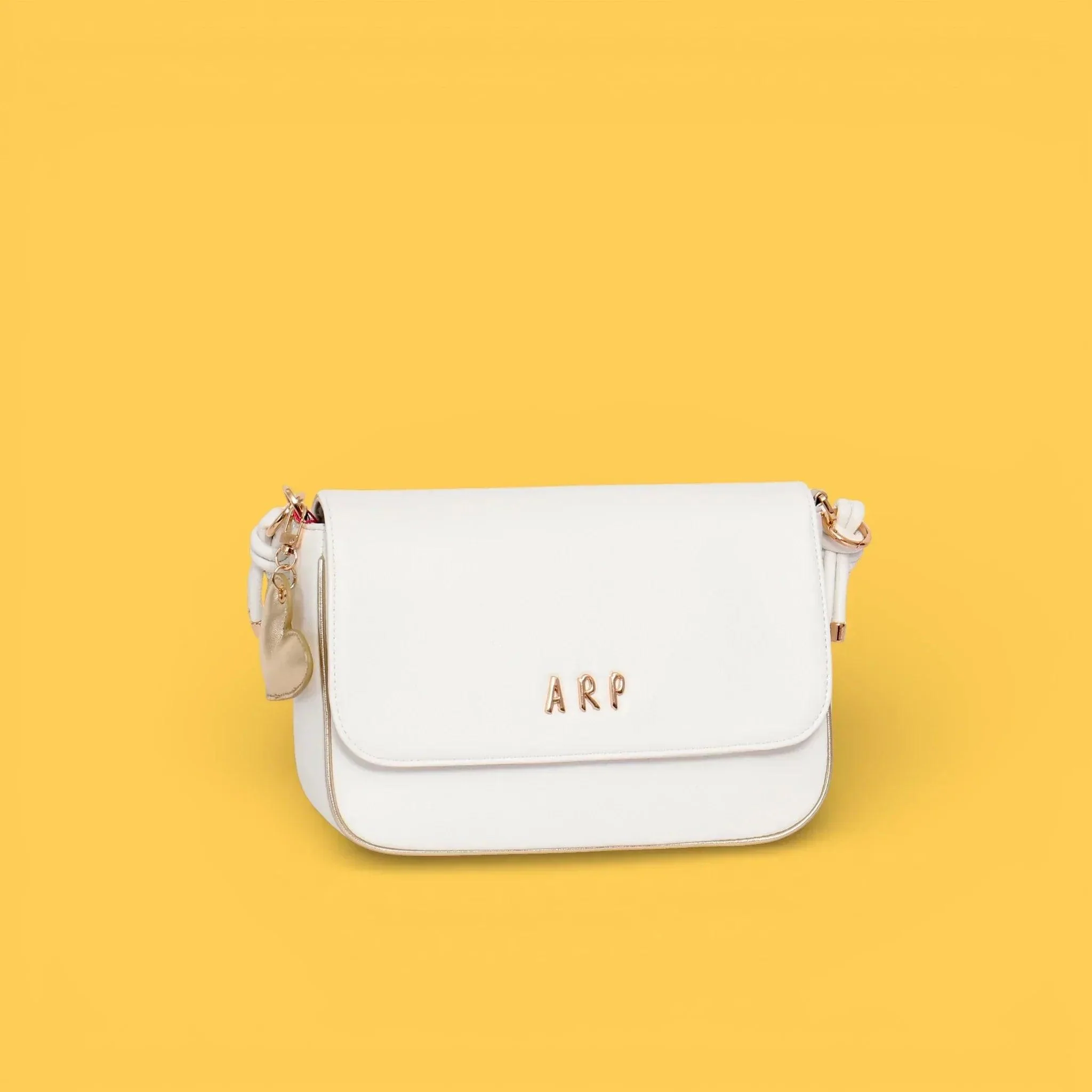 BANDOLERA TAPA CORDON LOVE BLANCO