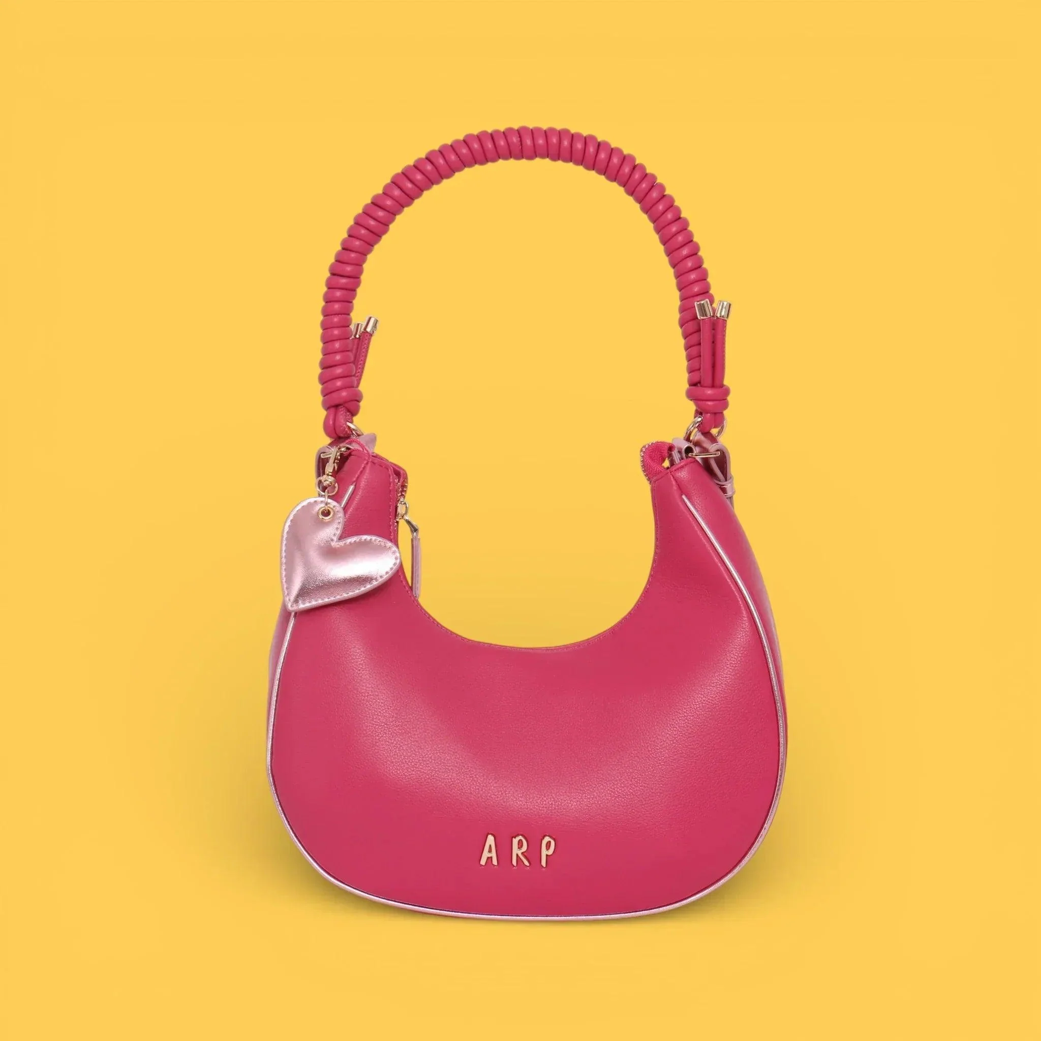BOLSO GONDOLA CORDON LOVE ROSA