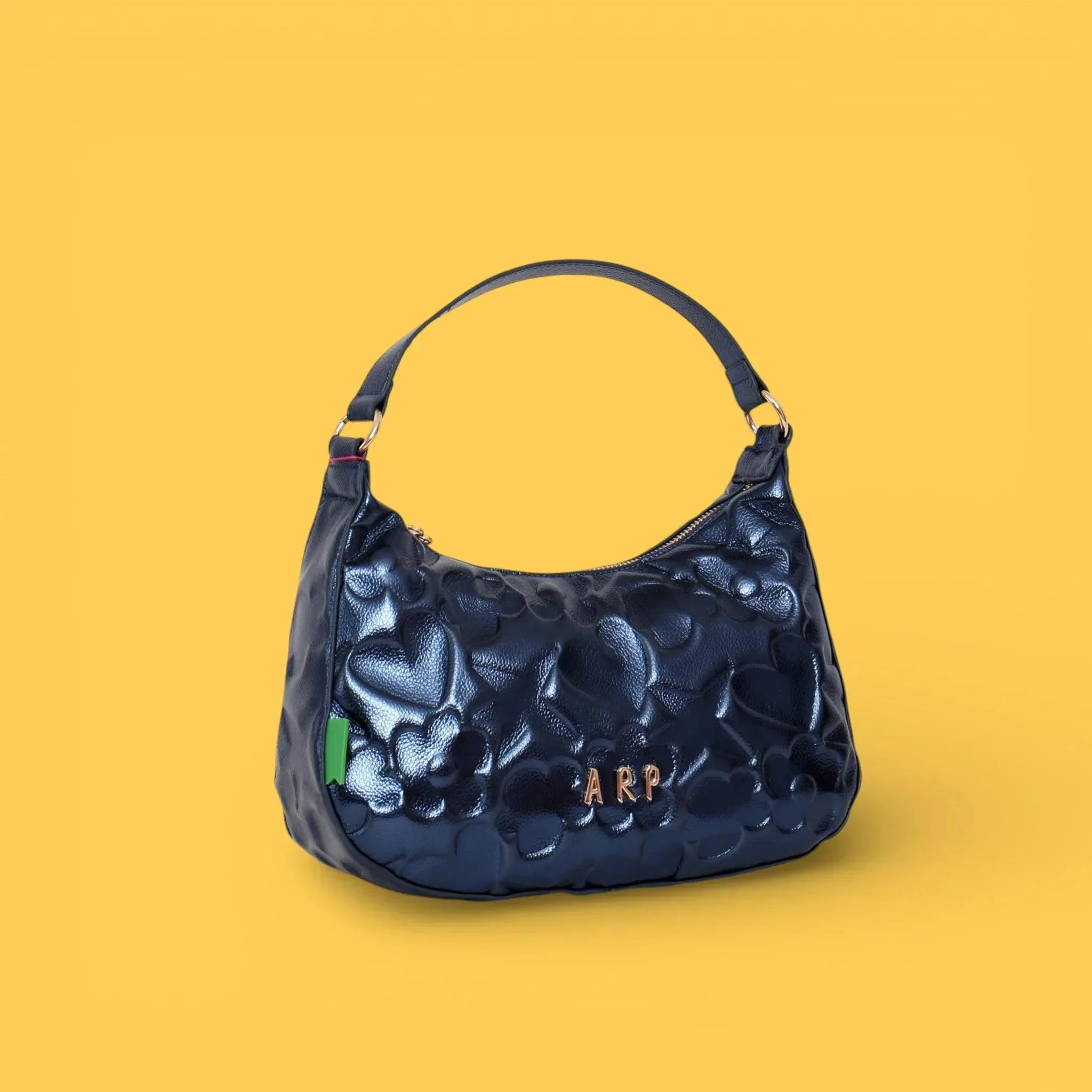 BOLSO GONDOLA GRABADO ICONOS AZUL