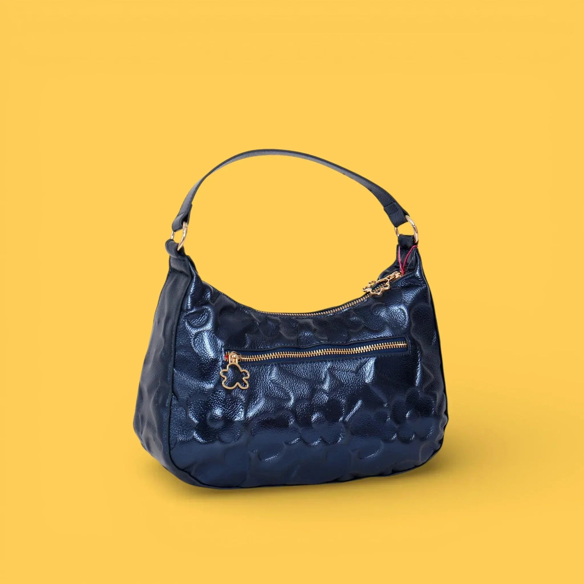 BOLSO GONDOLA GRABADO ICONOS AZUL - Image 3