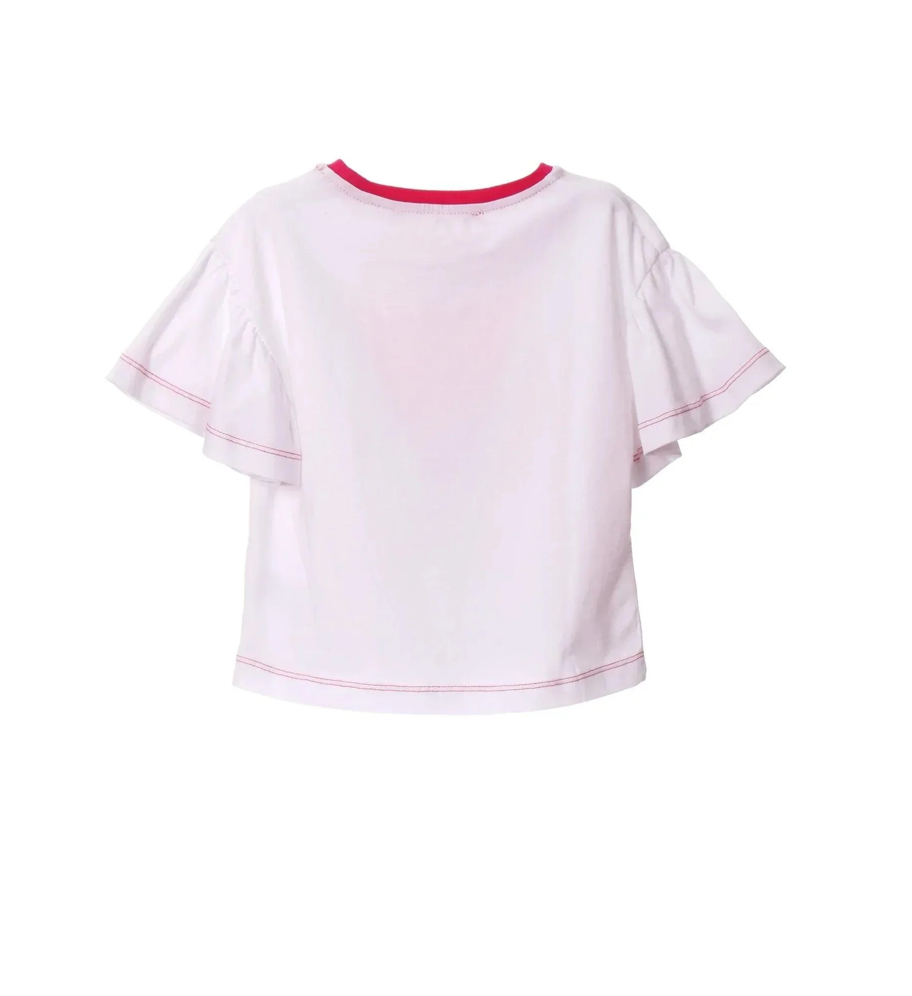 CAMISETA BLANCA GATITO ROSA - Image 2