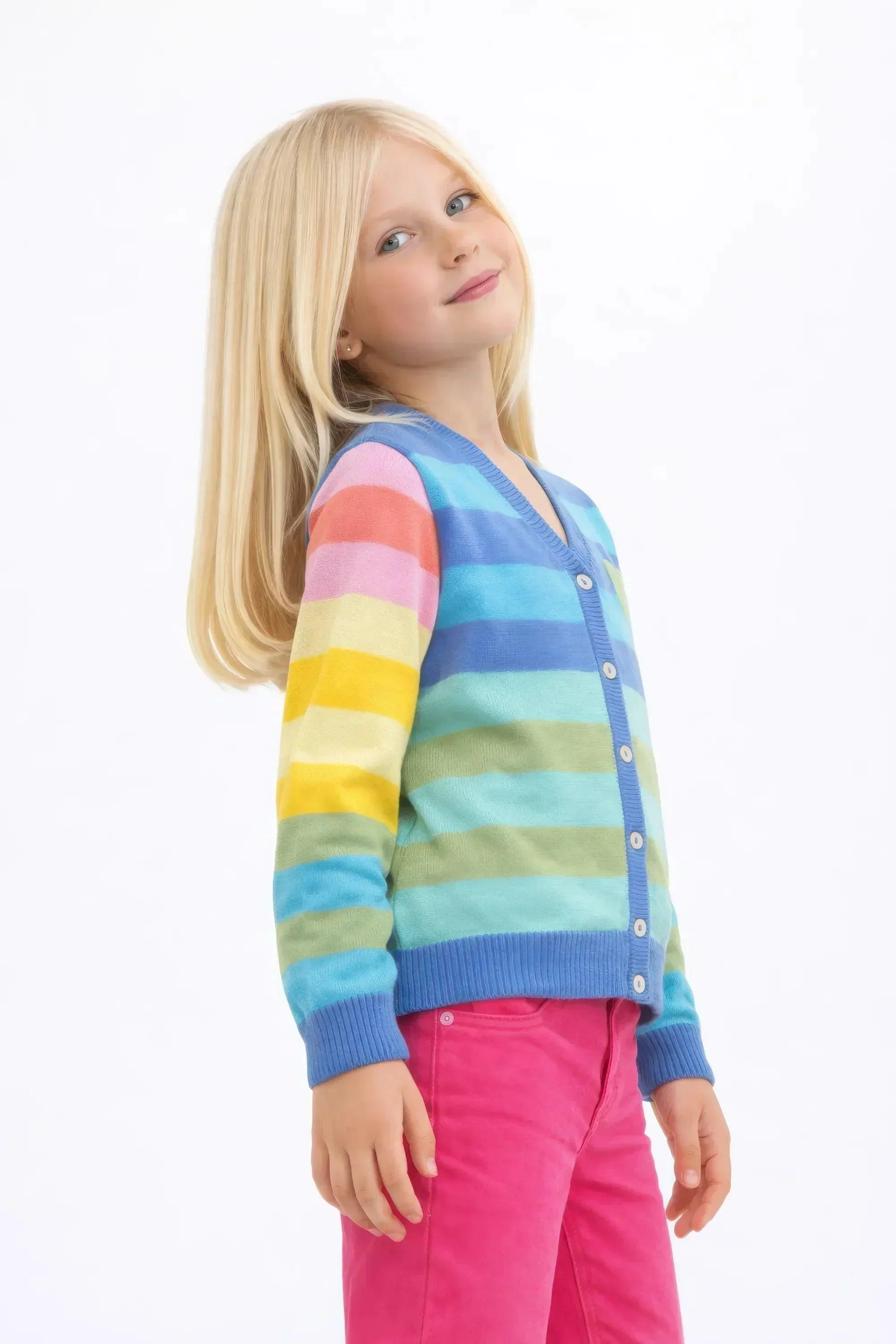 CHAQUETA RAYAS AZUL INFANTIL - Image 3