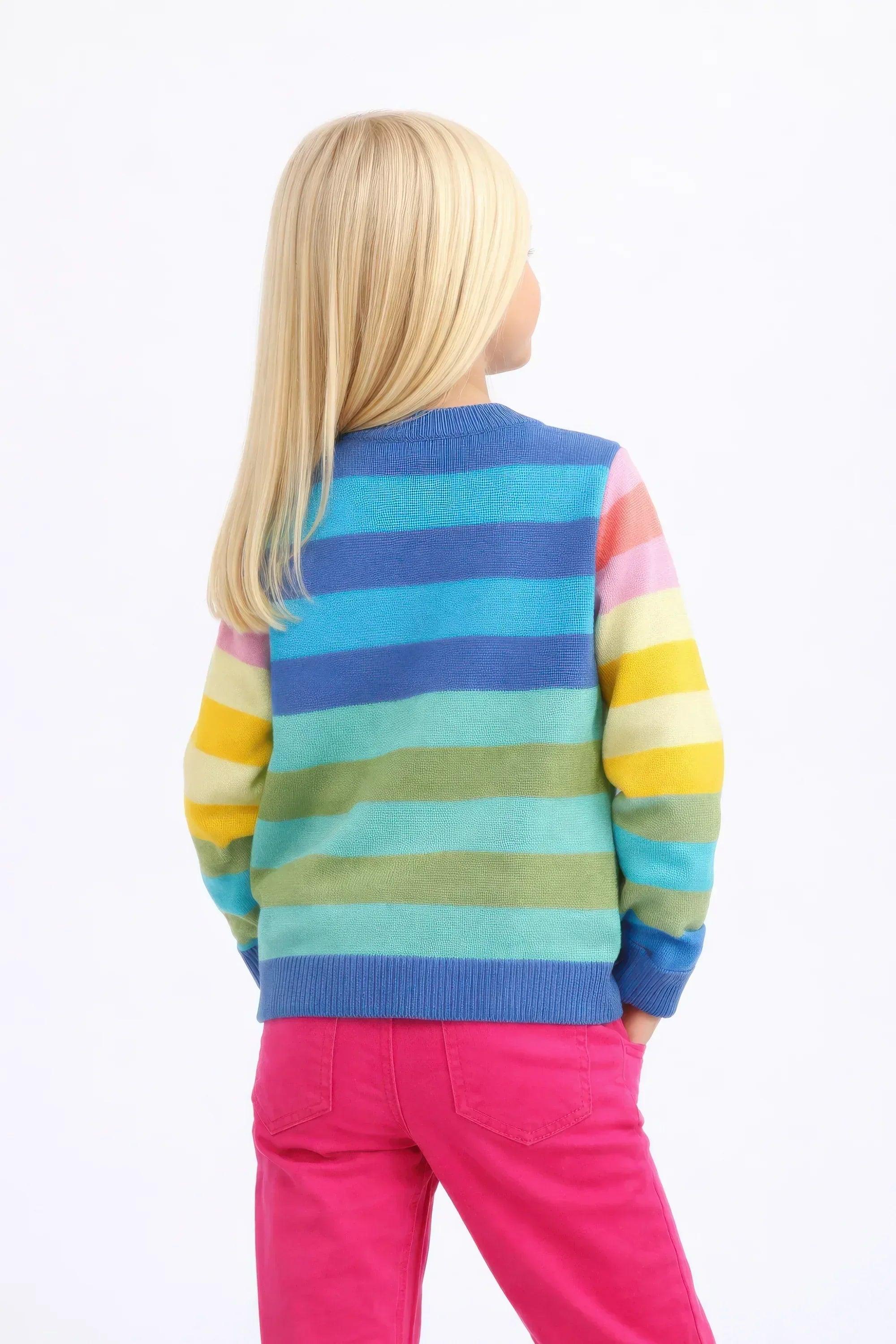 CHAQUETA RAYAS AZUL INFANTIL - Image 4
