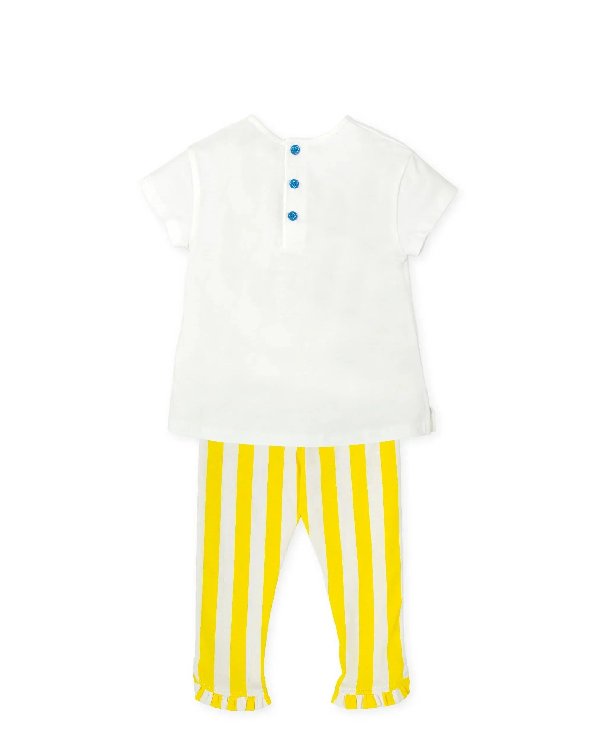 CONJUNTO CAMISETA + LEGGING RAYAS AMARILLAS - Image 2