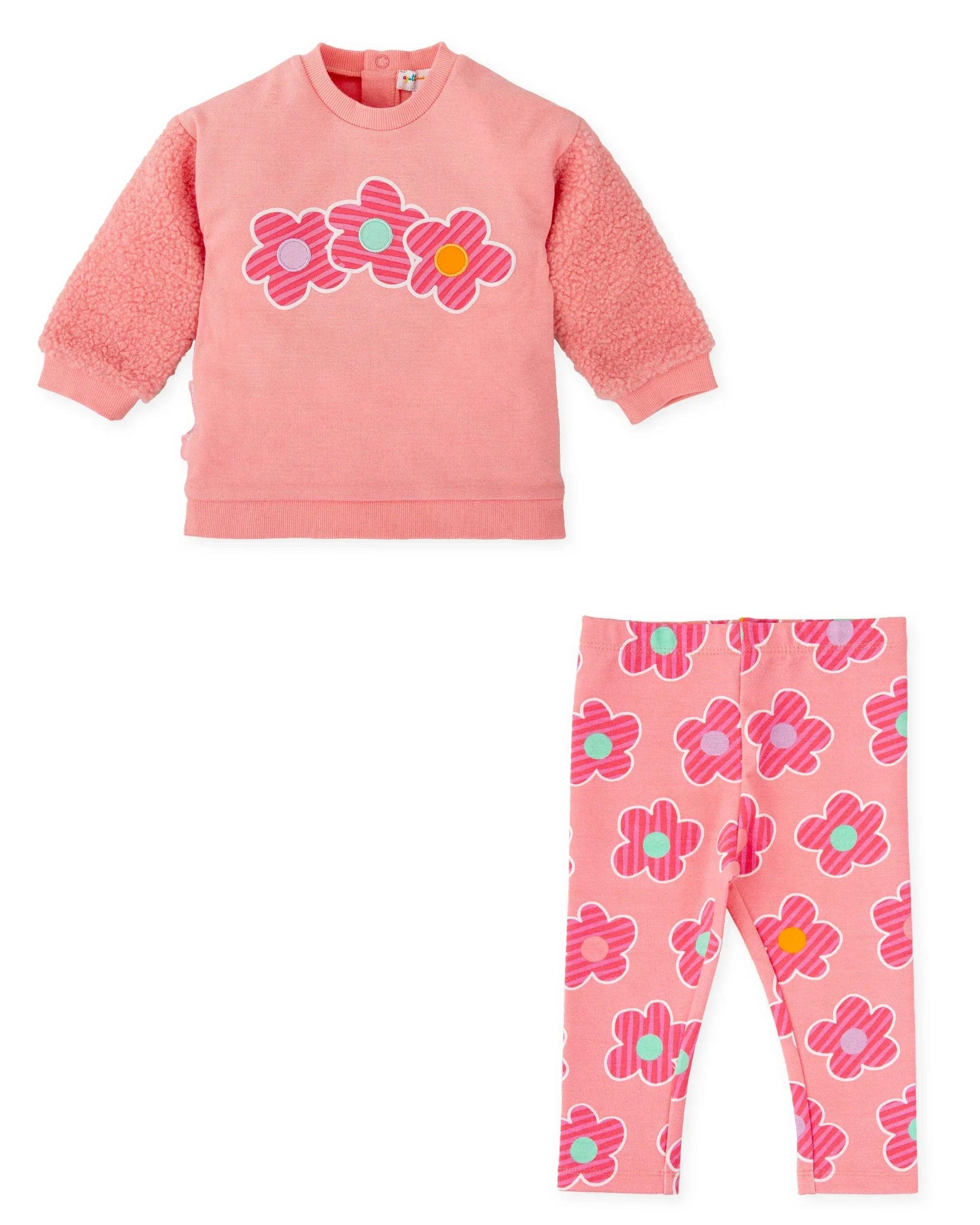 CONJUNTO SUDADERA Y LEGGINS FLORES ROSA - Image 3