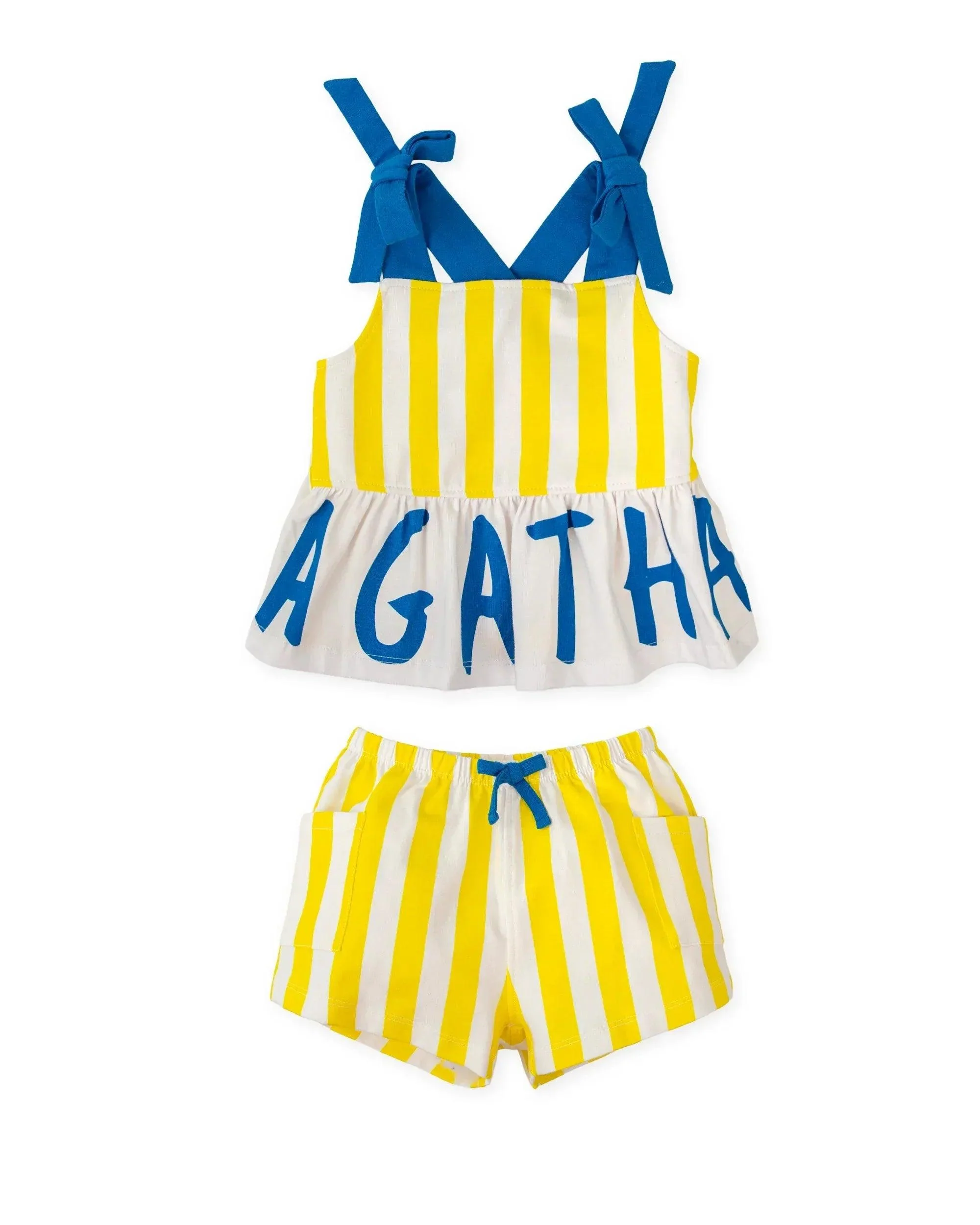 CONJUNTO TIRANTES AGATHA RAYAS AMARILLAS + SHORT - Image 3
