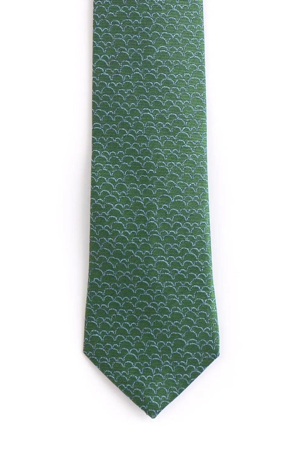 CORBATA VERDE NUBES