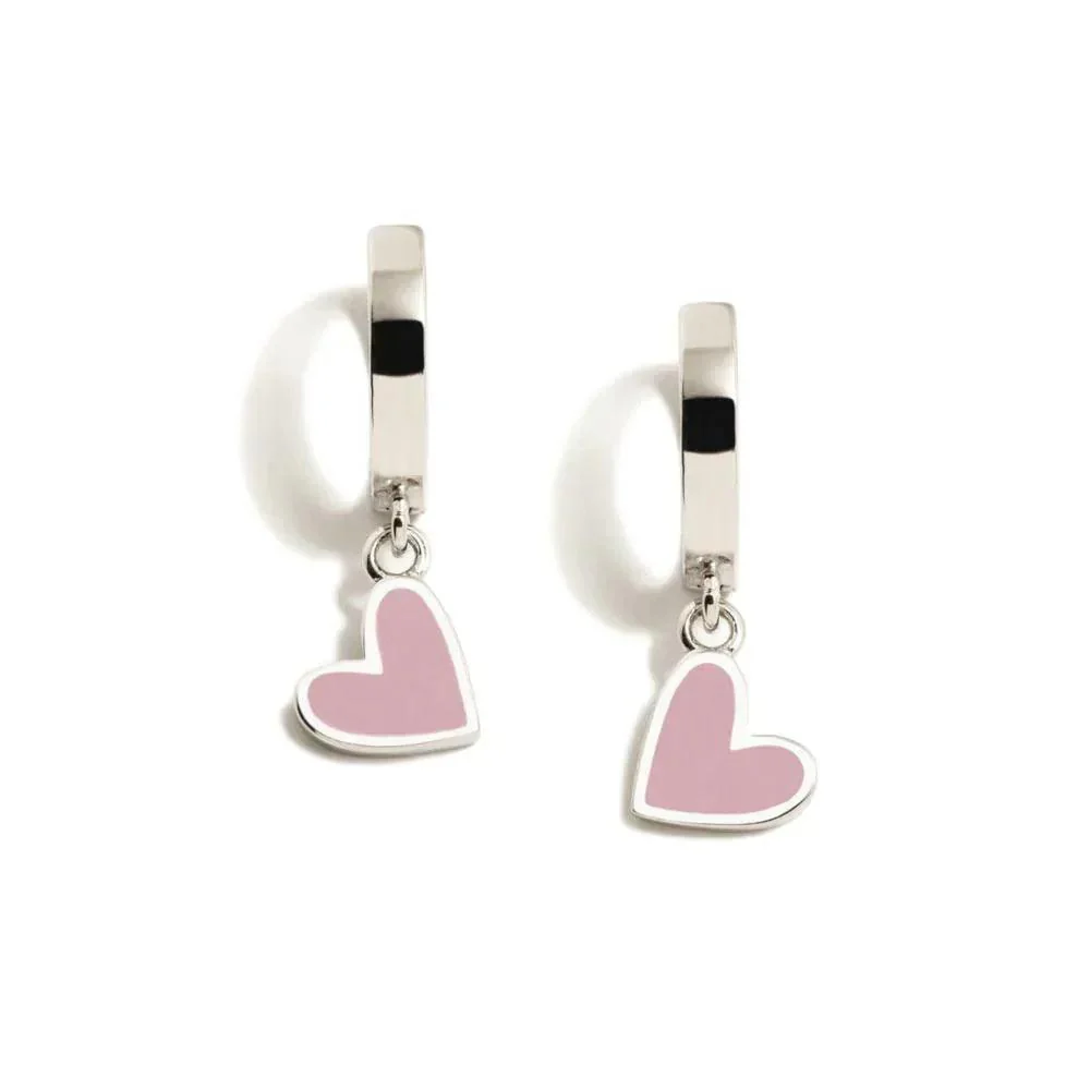 CRIOLLA CORAZONES ROSA HOOP