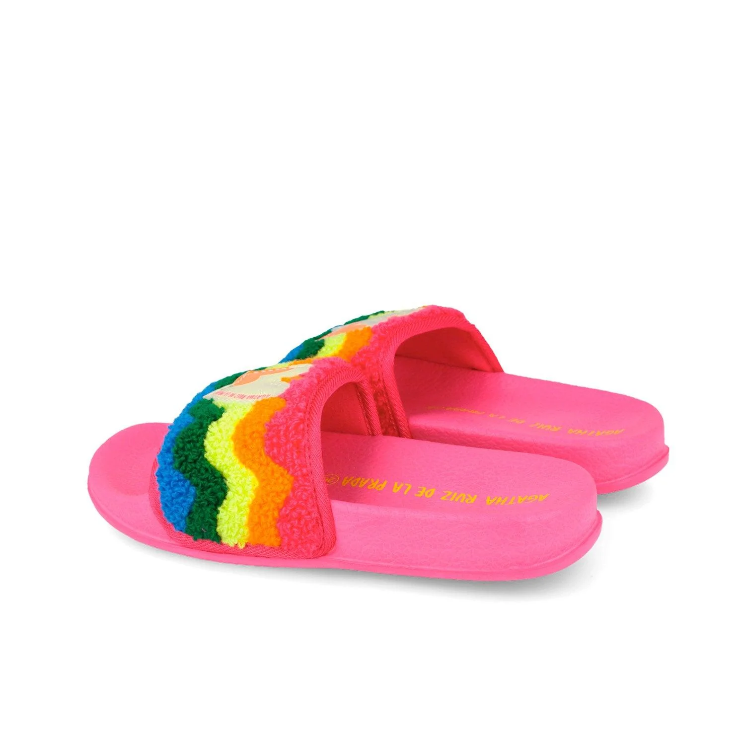FLIP FLOP TOALLA CORAZON FUCSIA - Image 2