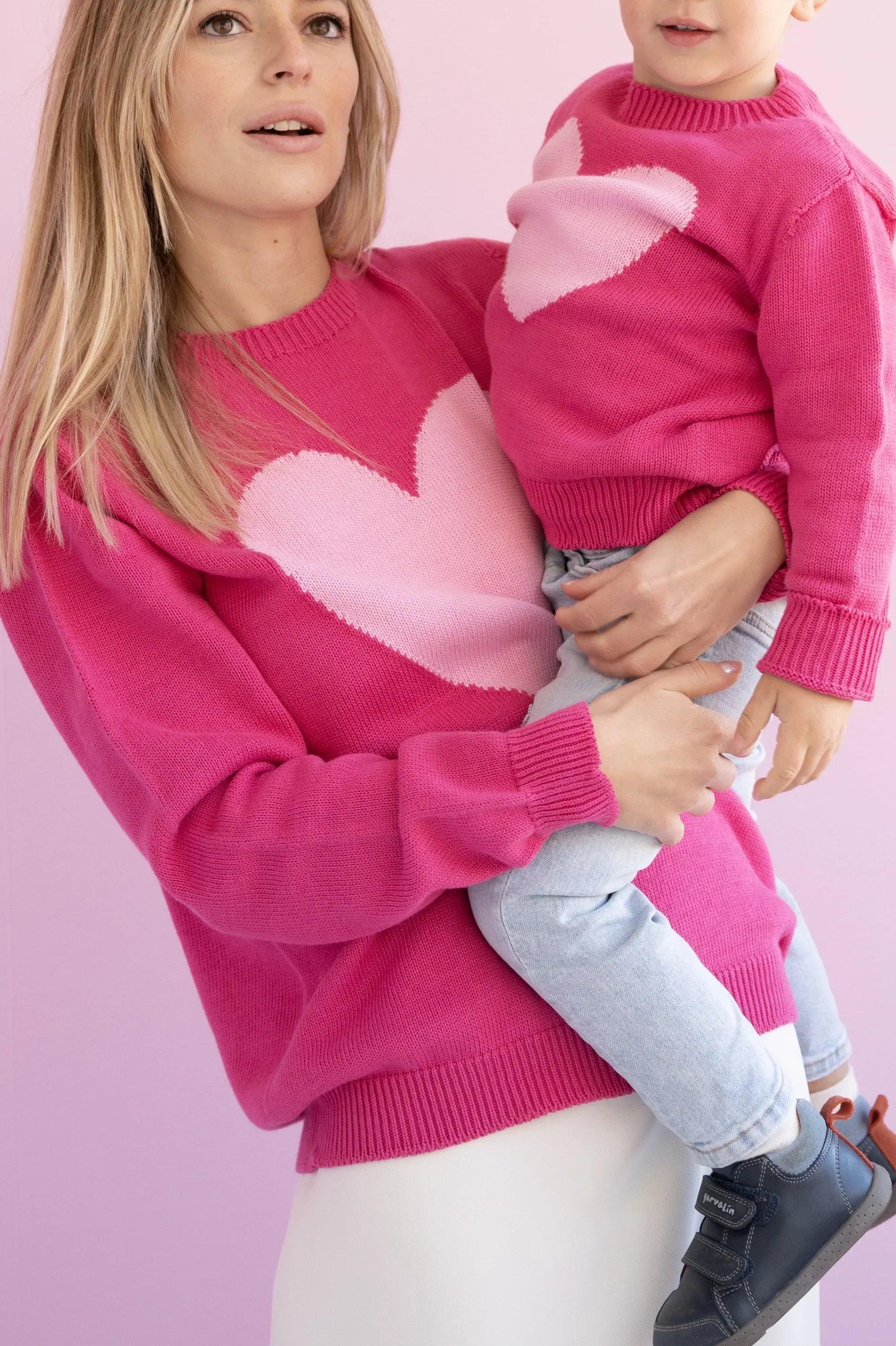 JERSEY FUCSIA ALGODON INFANTIL CORAZON - Image 7