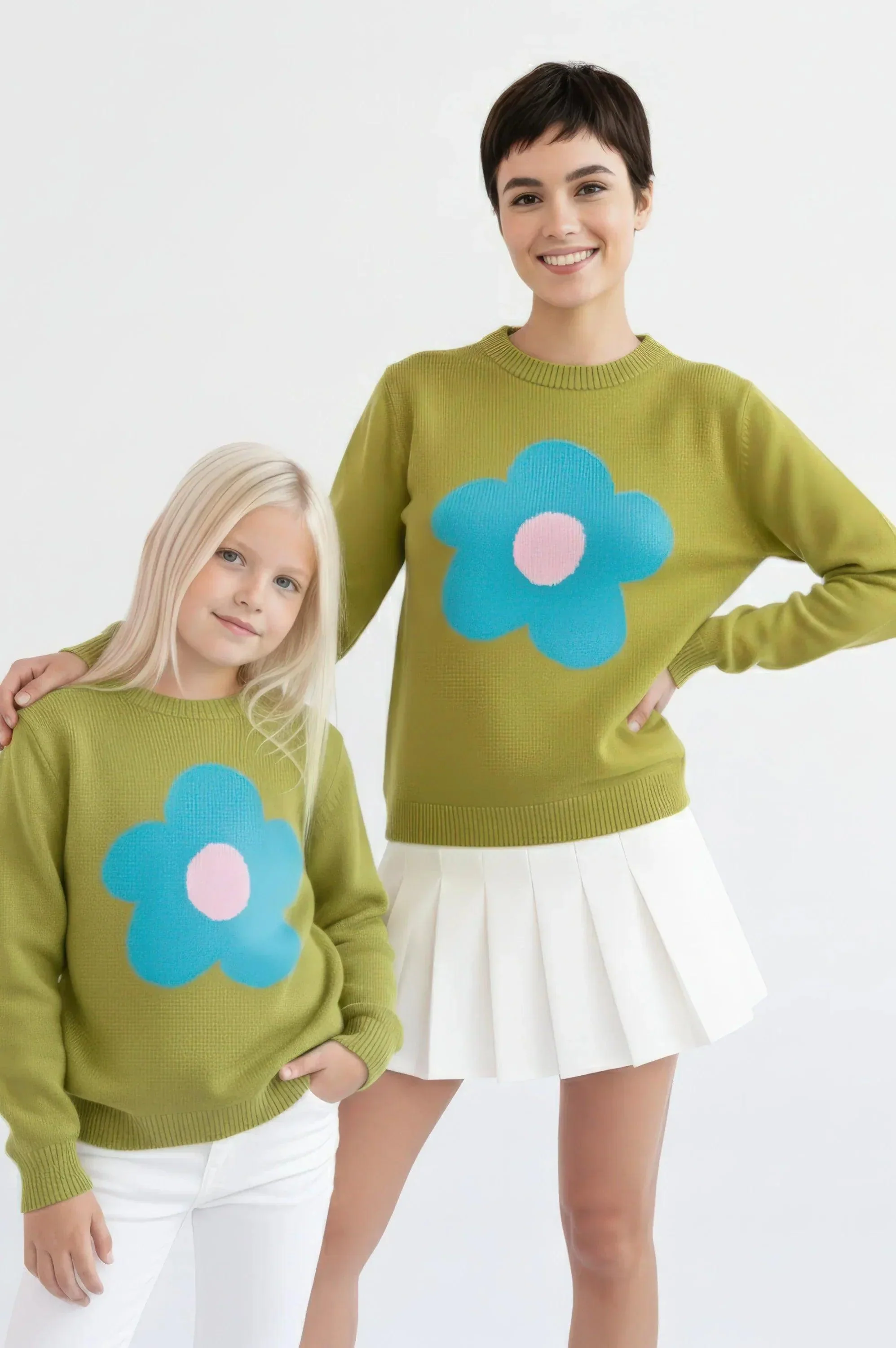 JERSEY VERDE ALGODON INFANTIL FLOR - Image 6