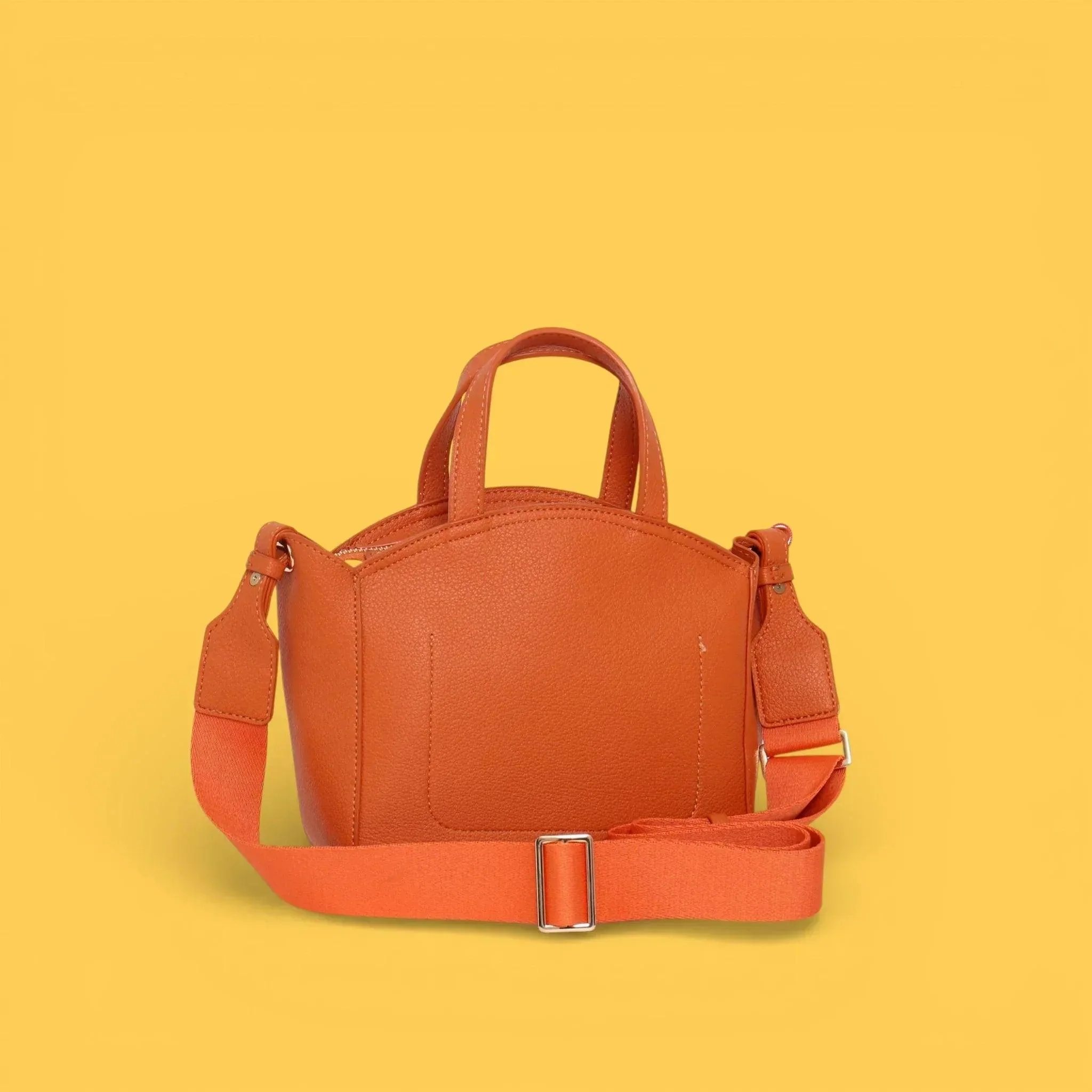MINI TOTE CALADO FLOR NARANJA - Image 3