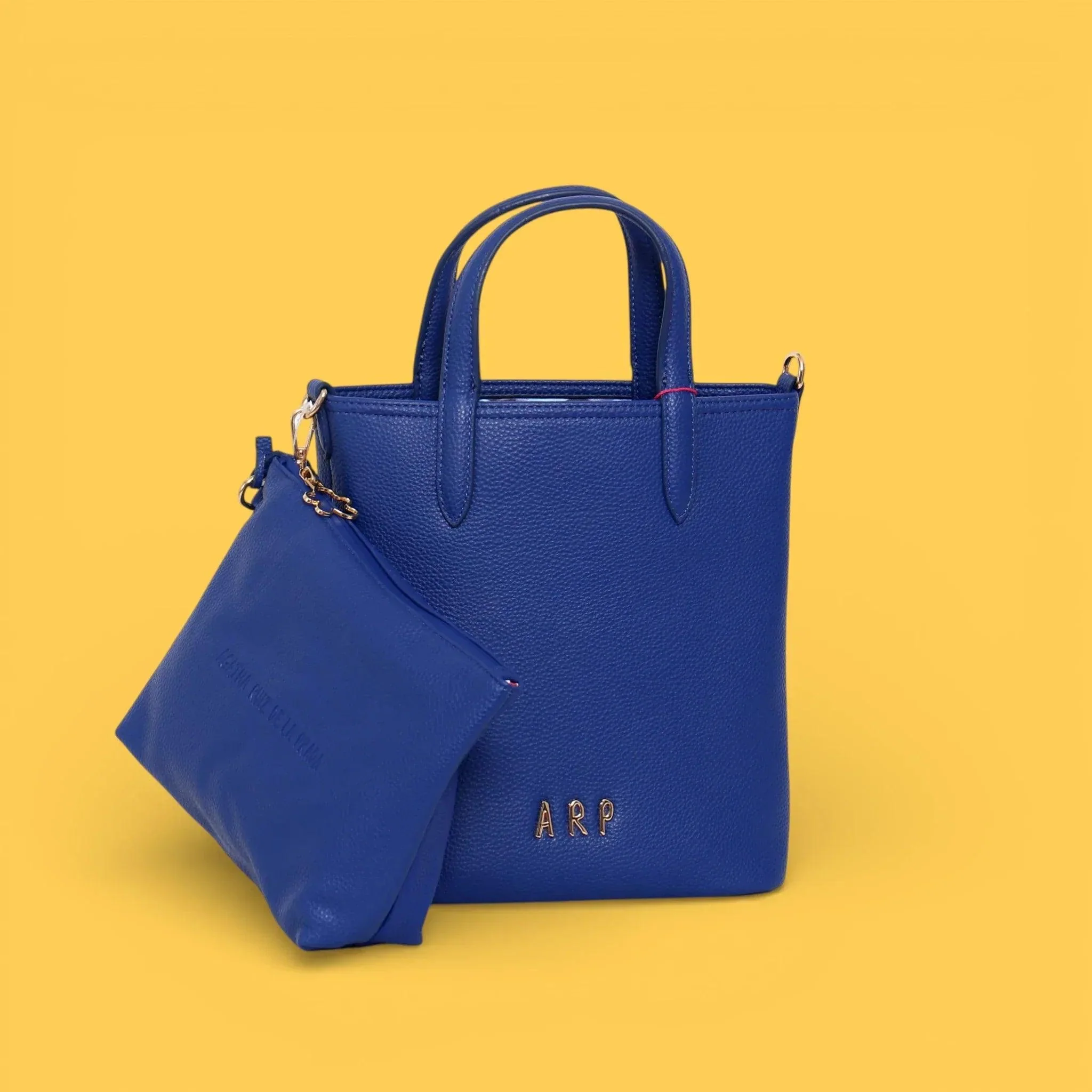 MINI TOTE REVERSIBLE FLORES AZUL - Image 4