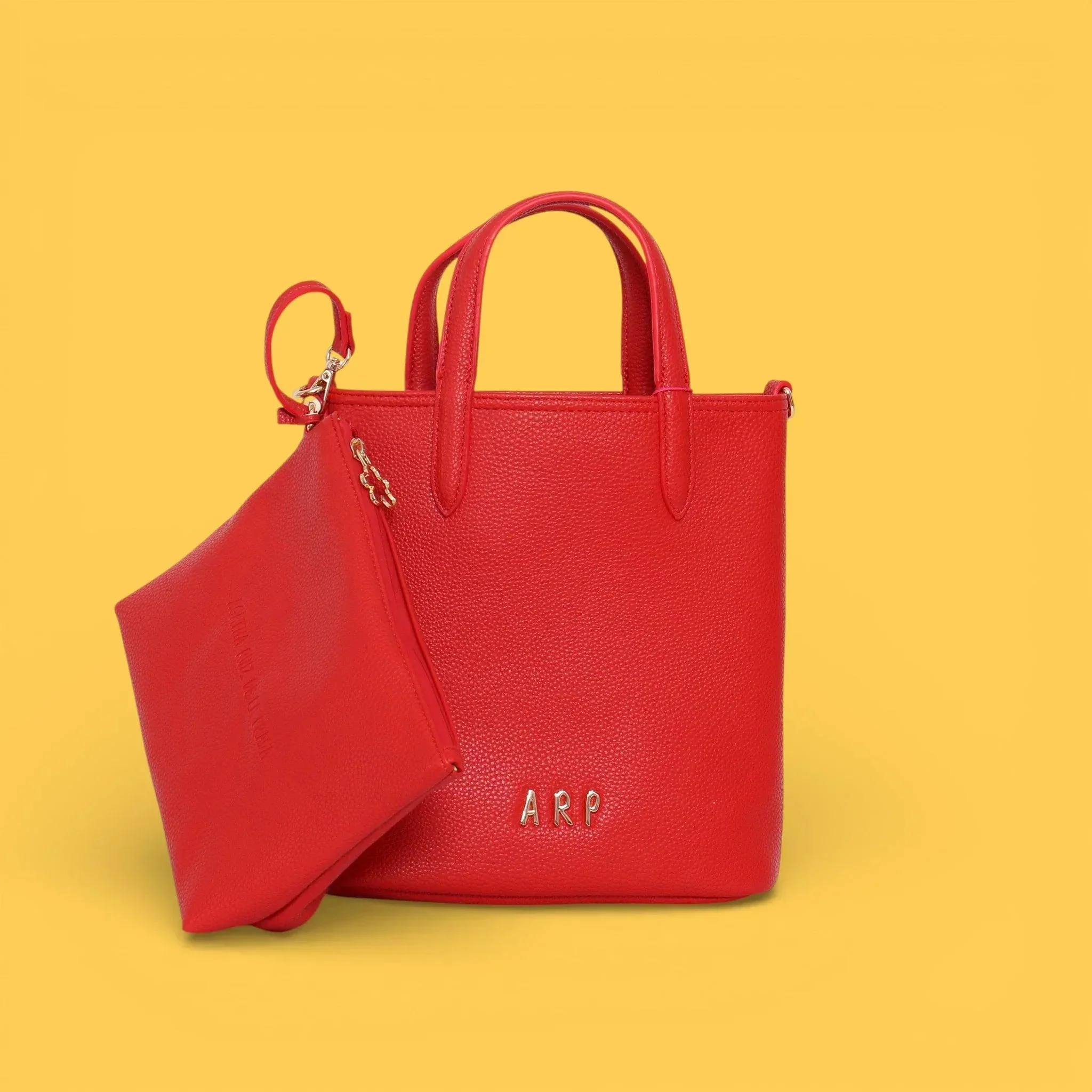 MINI TOTE REVERSIBLE FLORES ROJO - Image 4