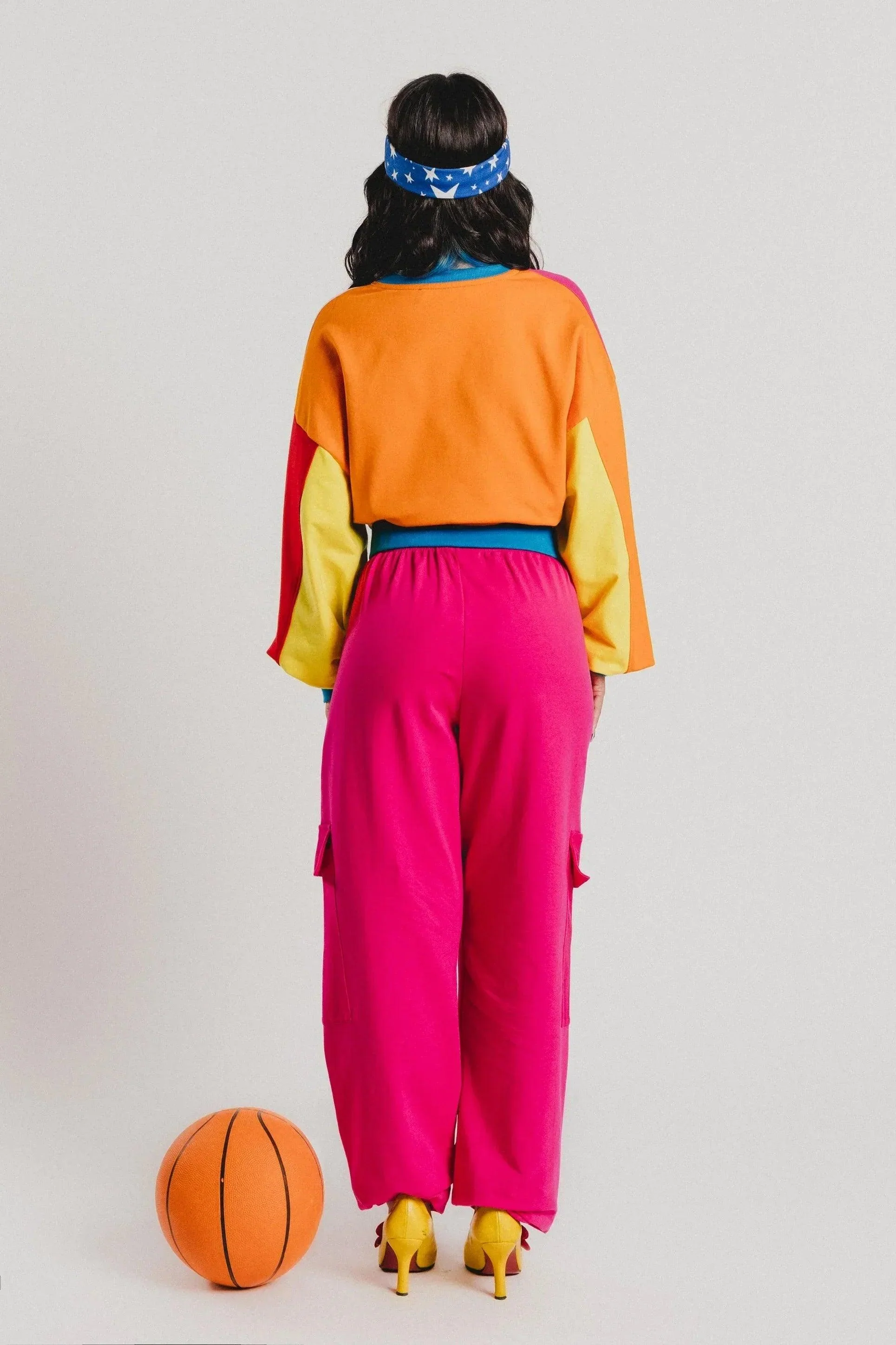 PANTALON CARGO FUCSIA - Image 4