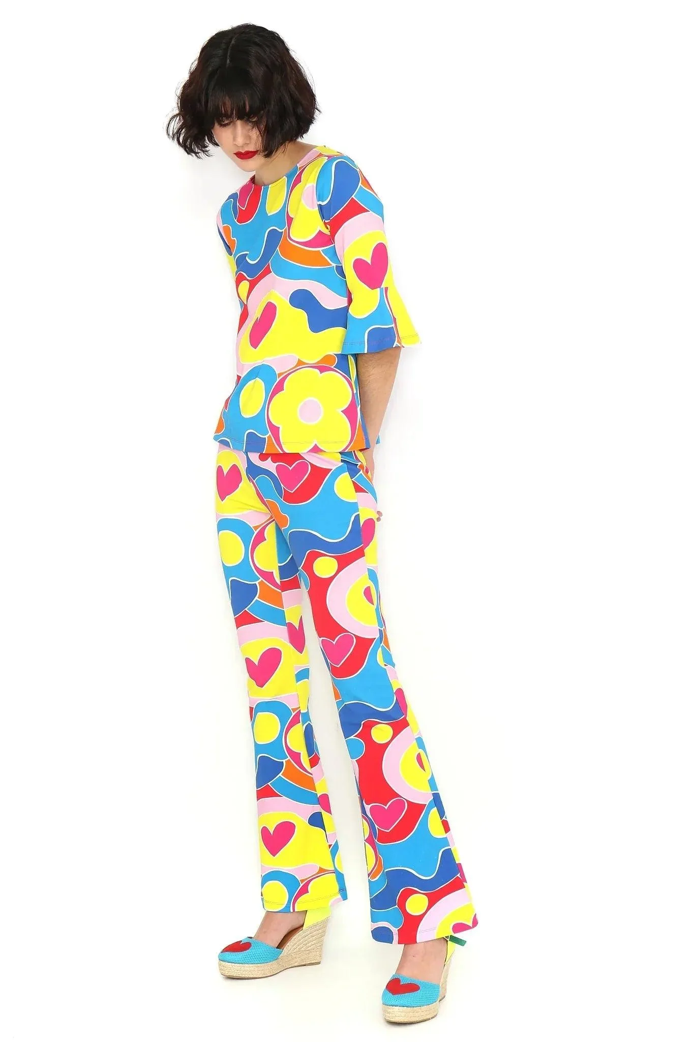 PANTALON MULTICOLOR FLARE - Image 6