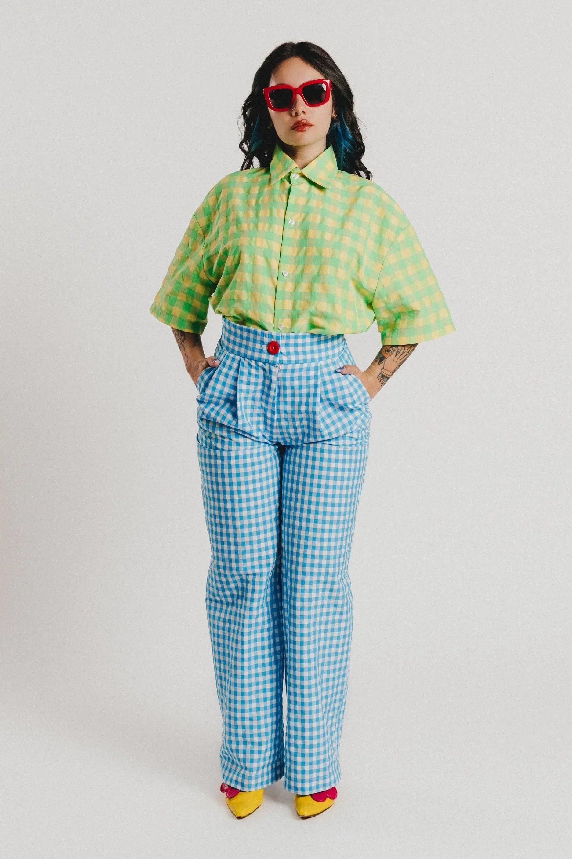 PANTALON VICHY AZUL - Image 6