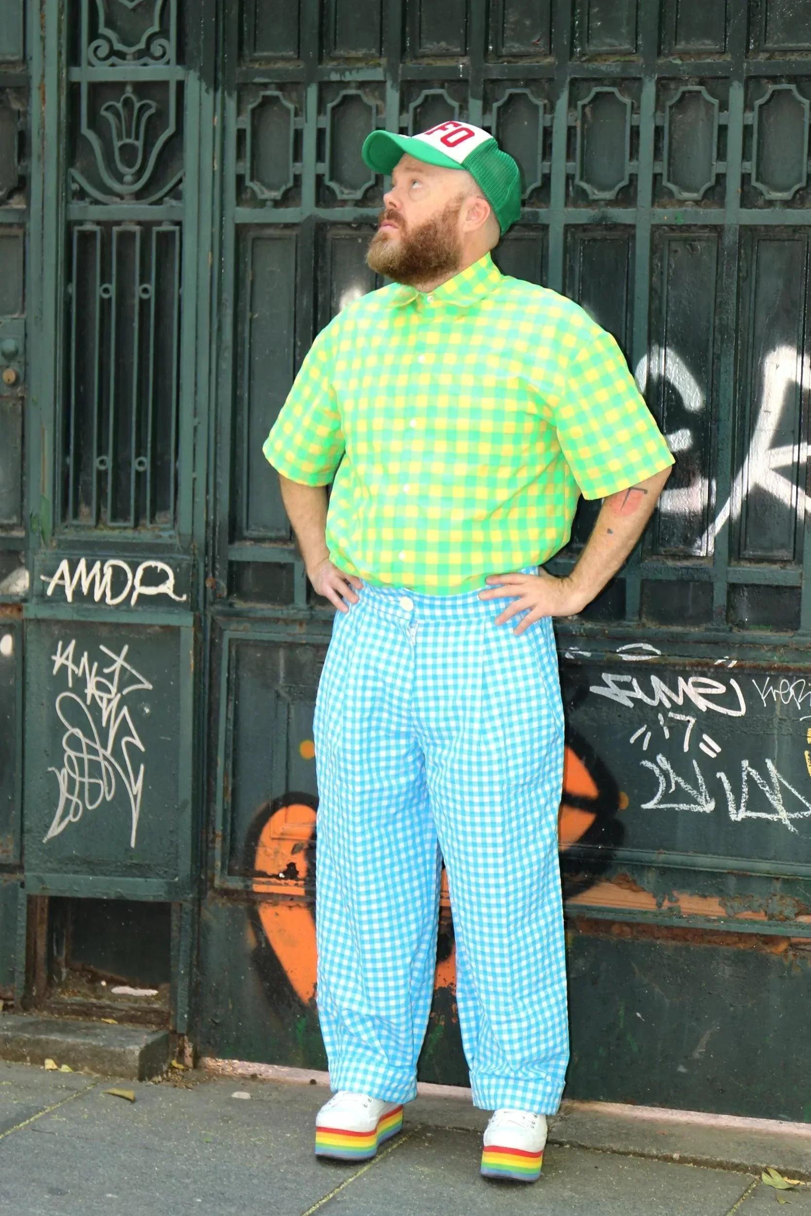 PANTALON VICHY AZUL HOMBRE - Image 2