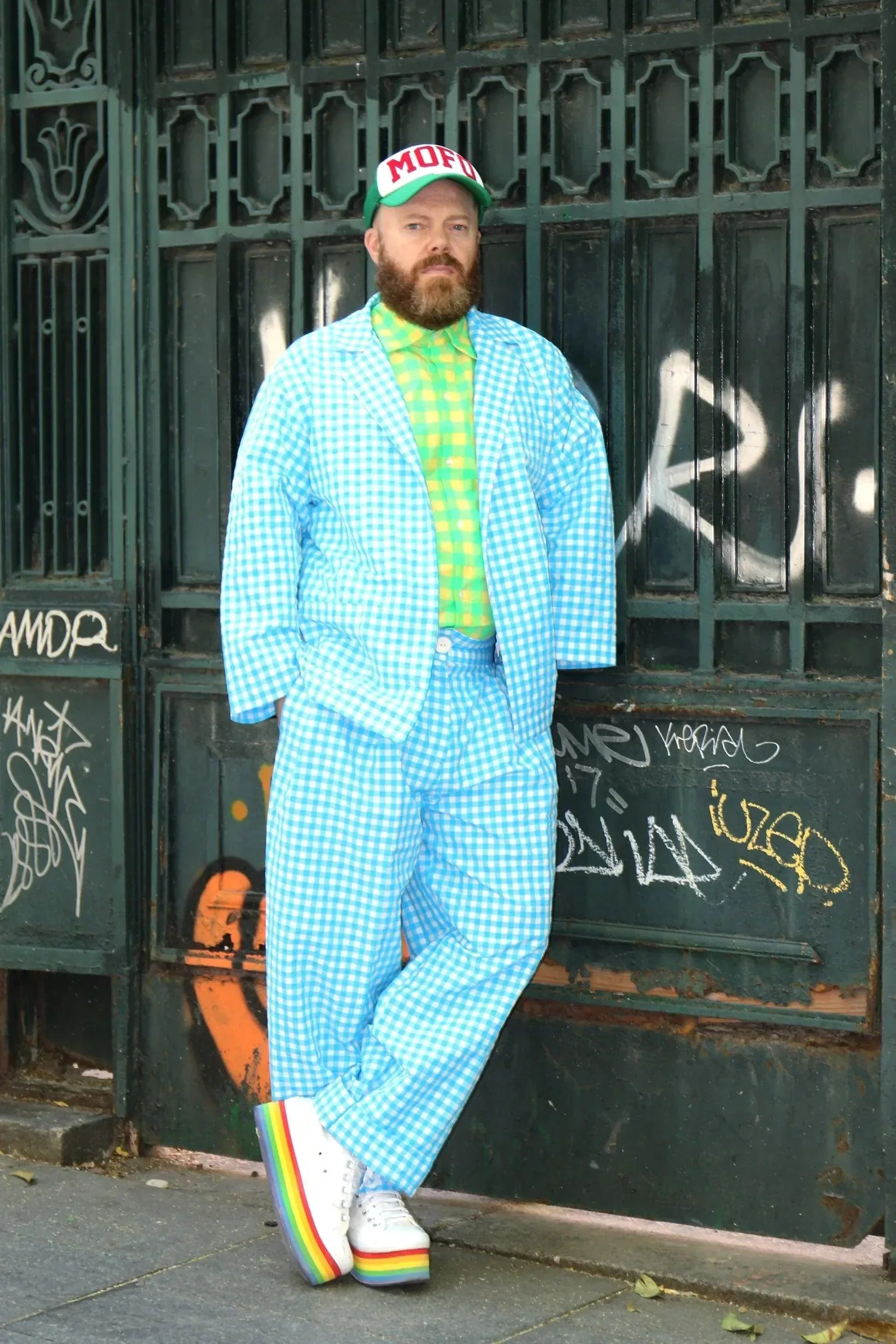 PANTALON VICHY AZUL HOMBRE - Image 3