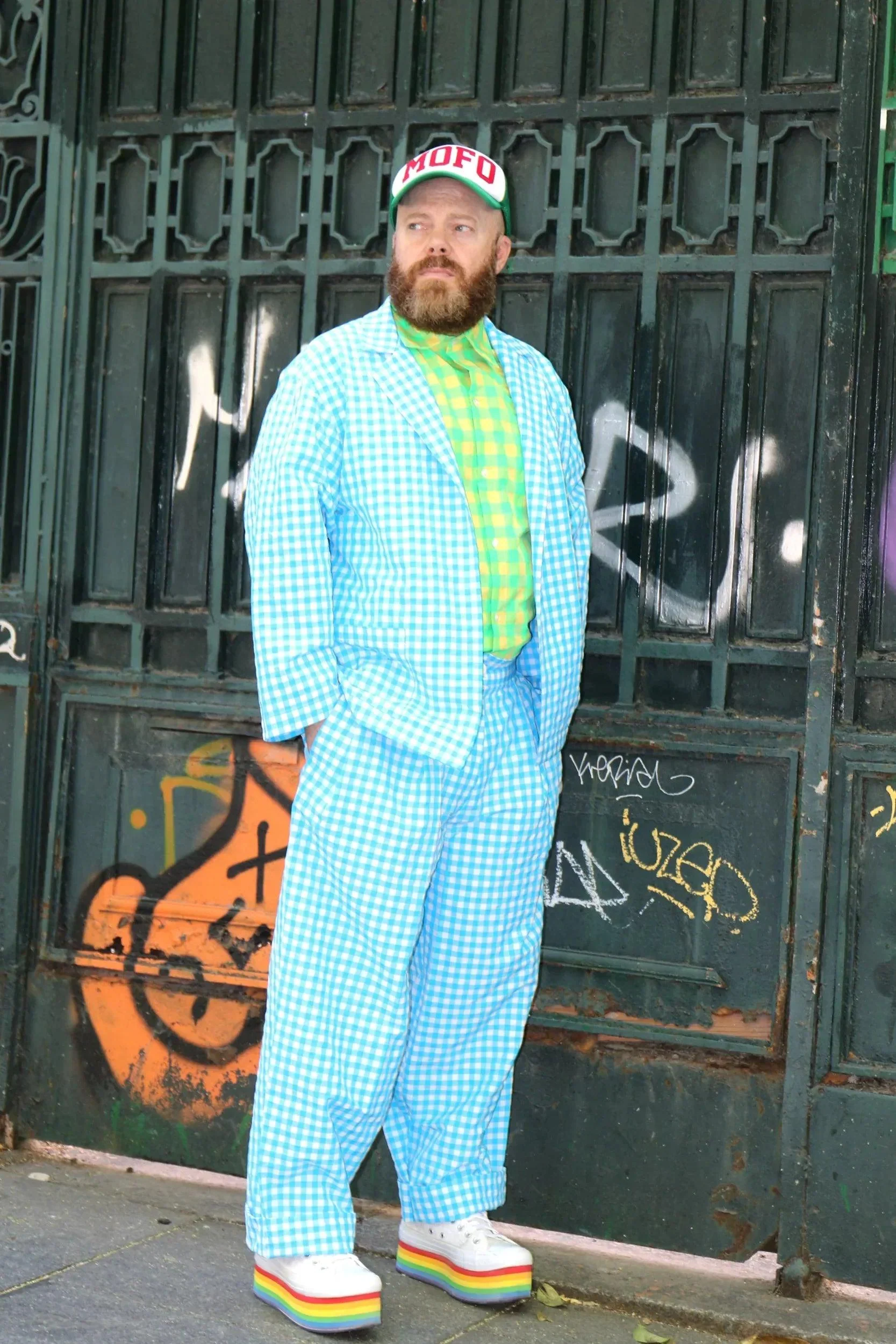 PANTALON VICHY AZUL HOMBRE - Image 4