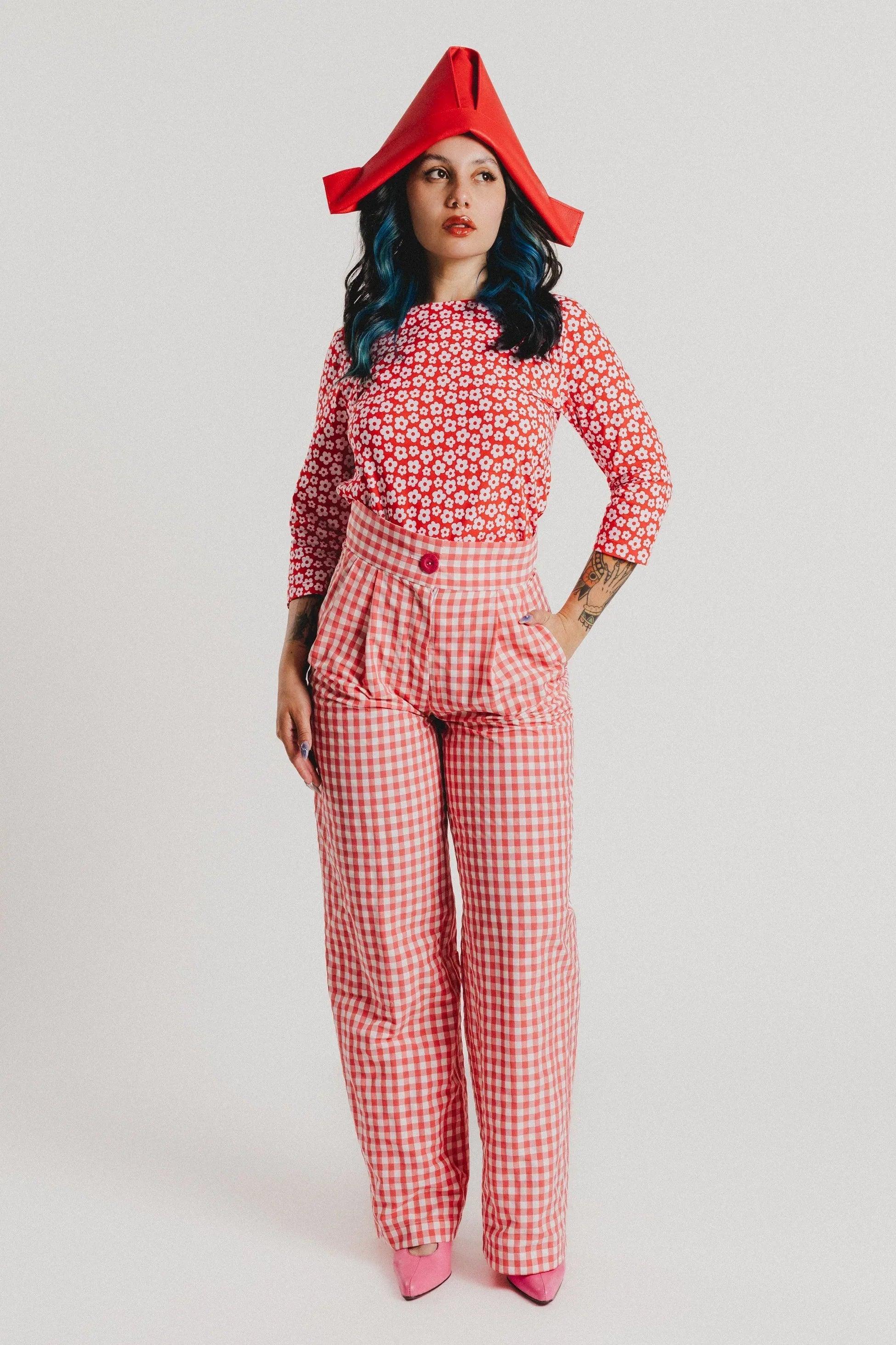 PANTALON VICHY ROJO - Image 6