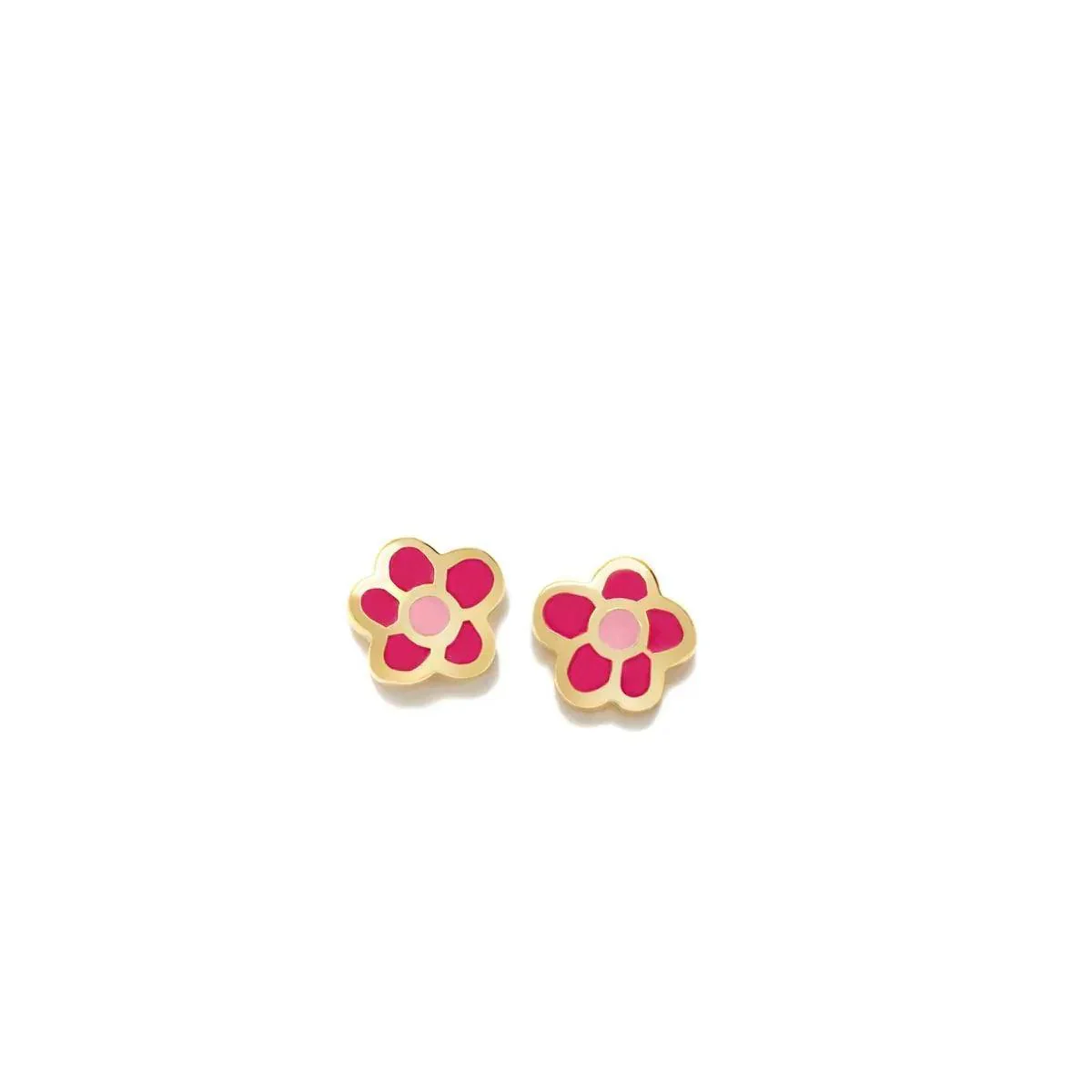 PEND FUCSIA FLOR BAÑO ORO