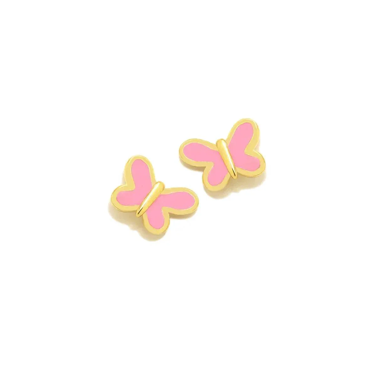PEND MARIPOSA FUCSIA BAÑO ORO BEBÉ