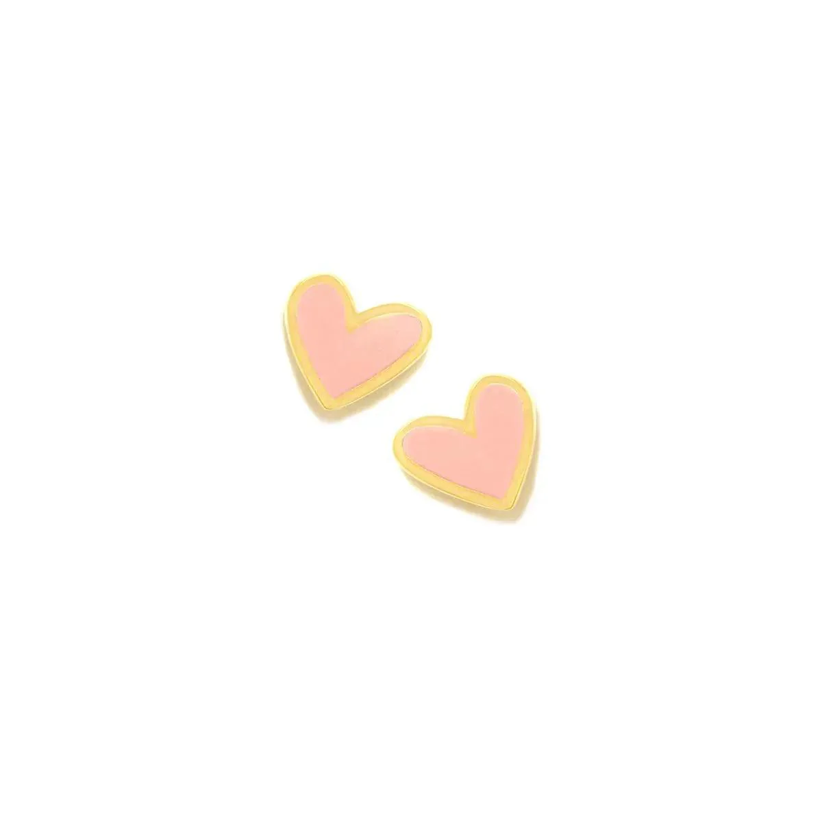 PEND ROSA CORAZON BAÑO ORO BEBÉ