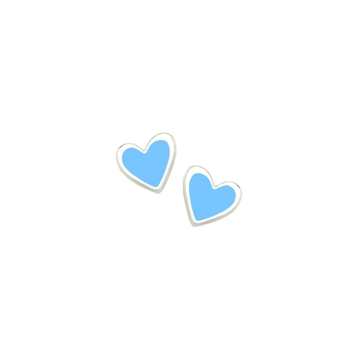 PENDIENTES AZUL CORAZON