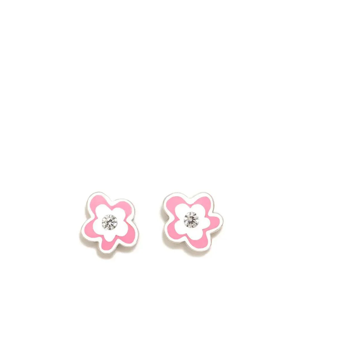 PENDIENTES FLOR DIVERSIONES ROSAS CZ